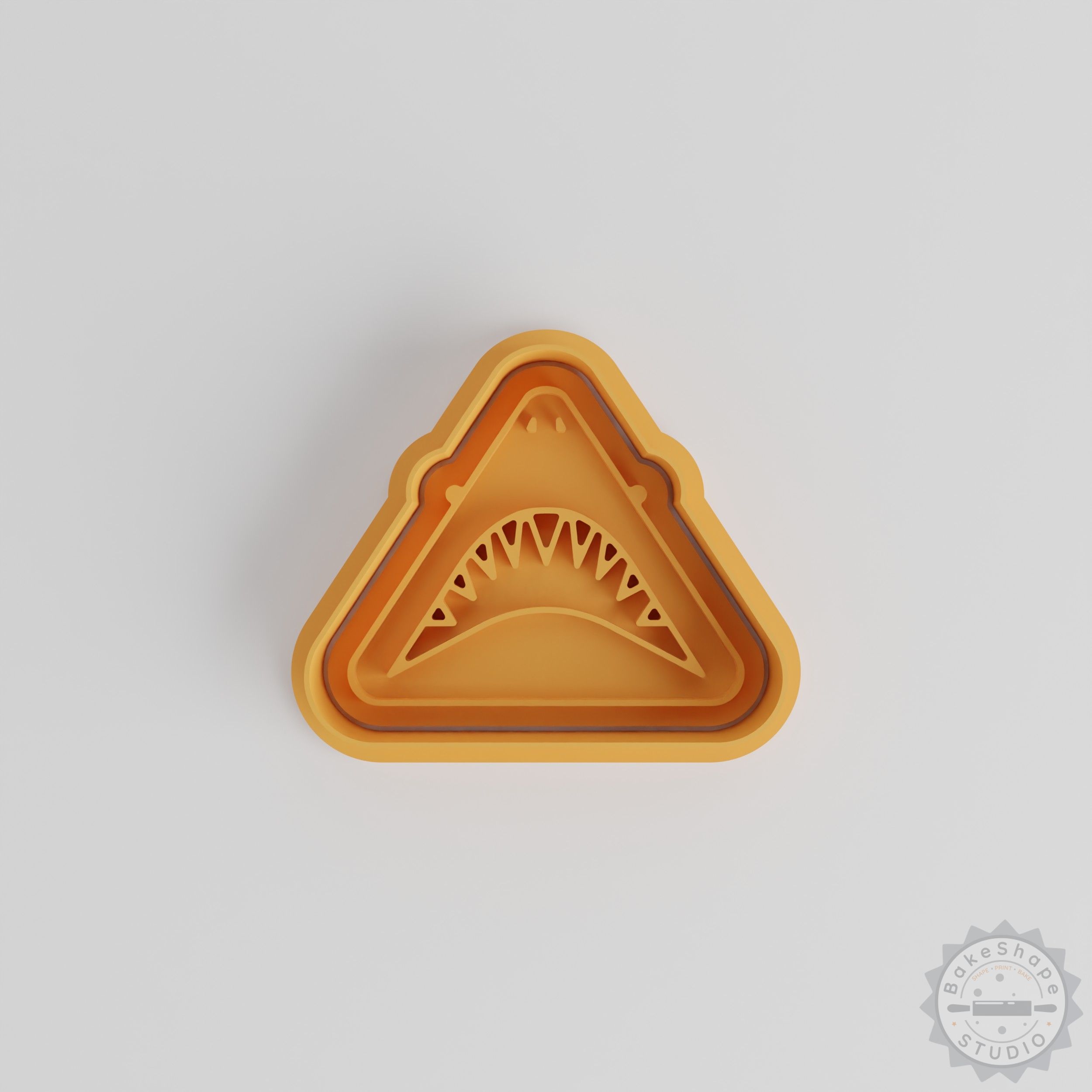 Shark Cookie Cutter & Stamp Set, 6-Piece, Animal Theme, Sea Predator, Fondant Baking, S/M/L Sizes