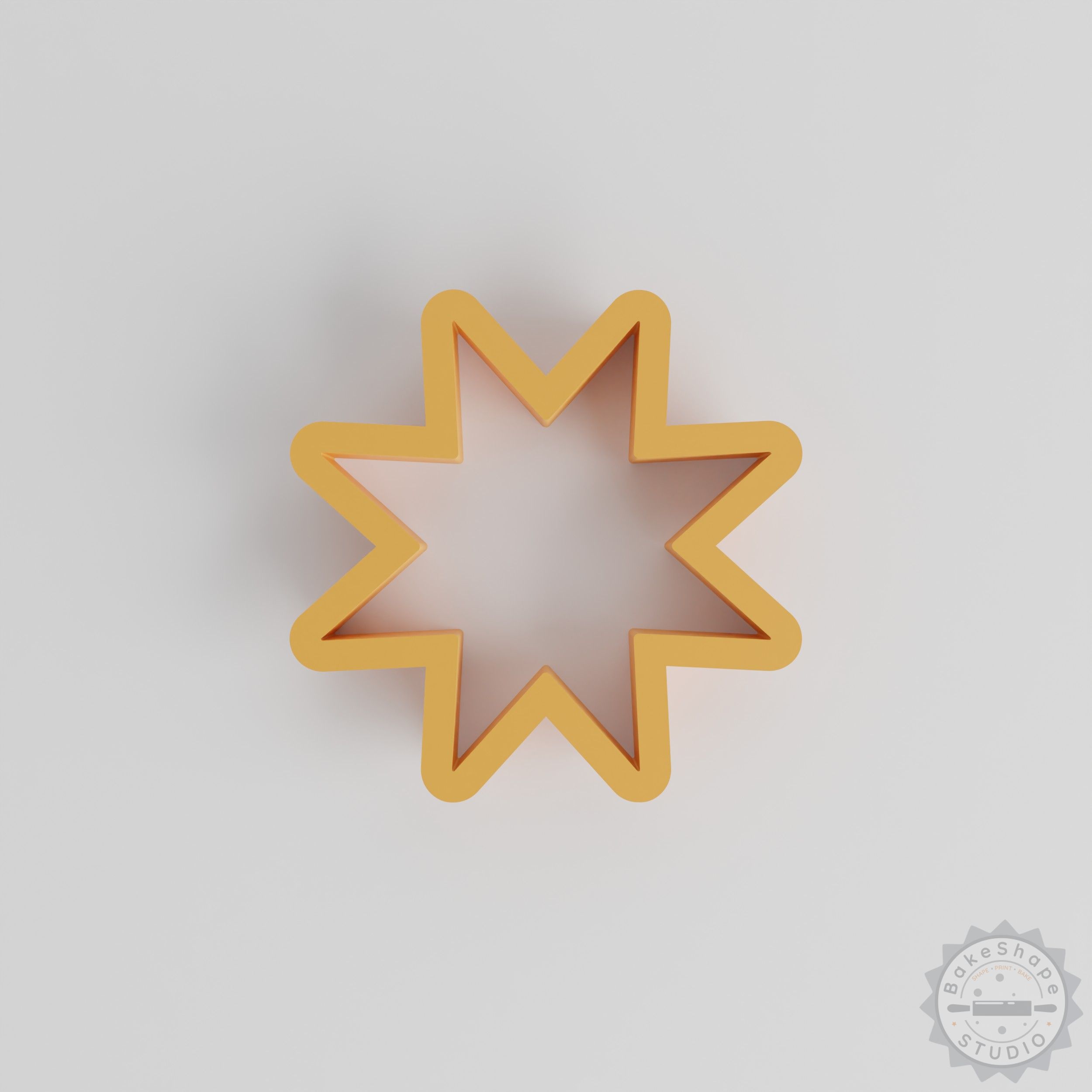 Star Shape Cutter Set with multiple sizes for cookies, fondant, and clay crafting STL