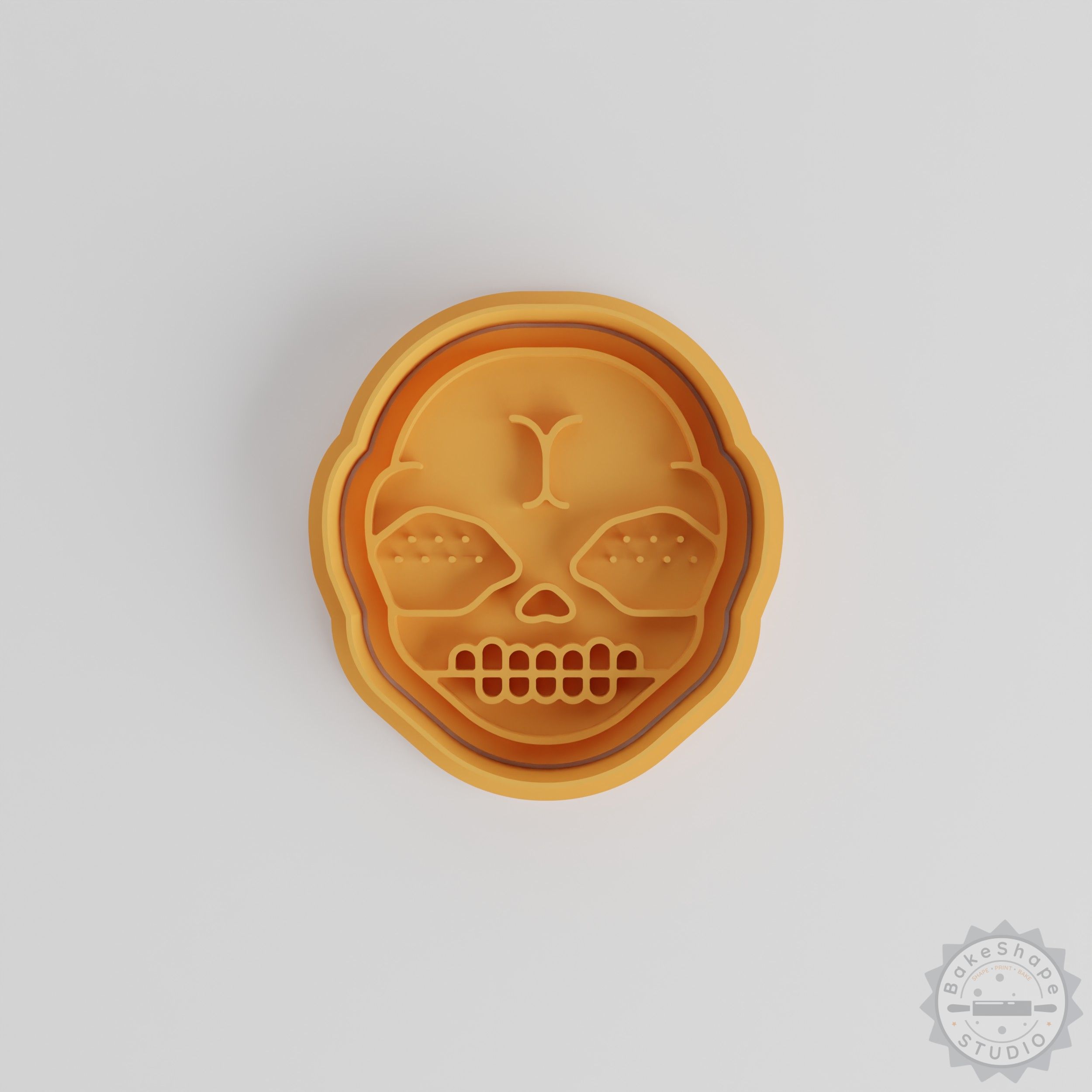 Demon Shape Cutter & Stamp Set, 6-Piece Cookie and Fondant Decorator, Perfect for Halloween, Scary Emoji, Baking Supplies