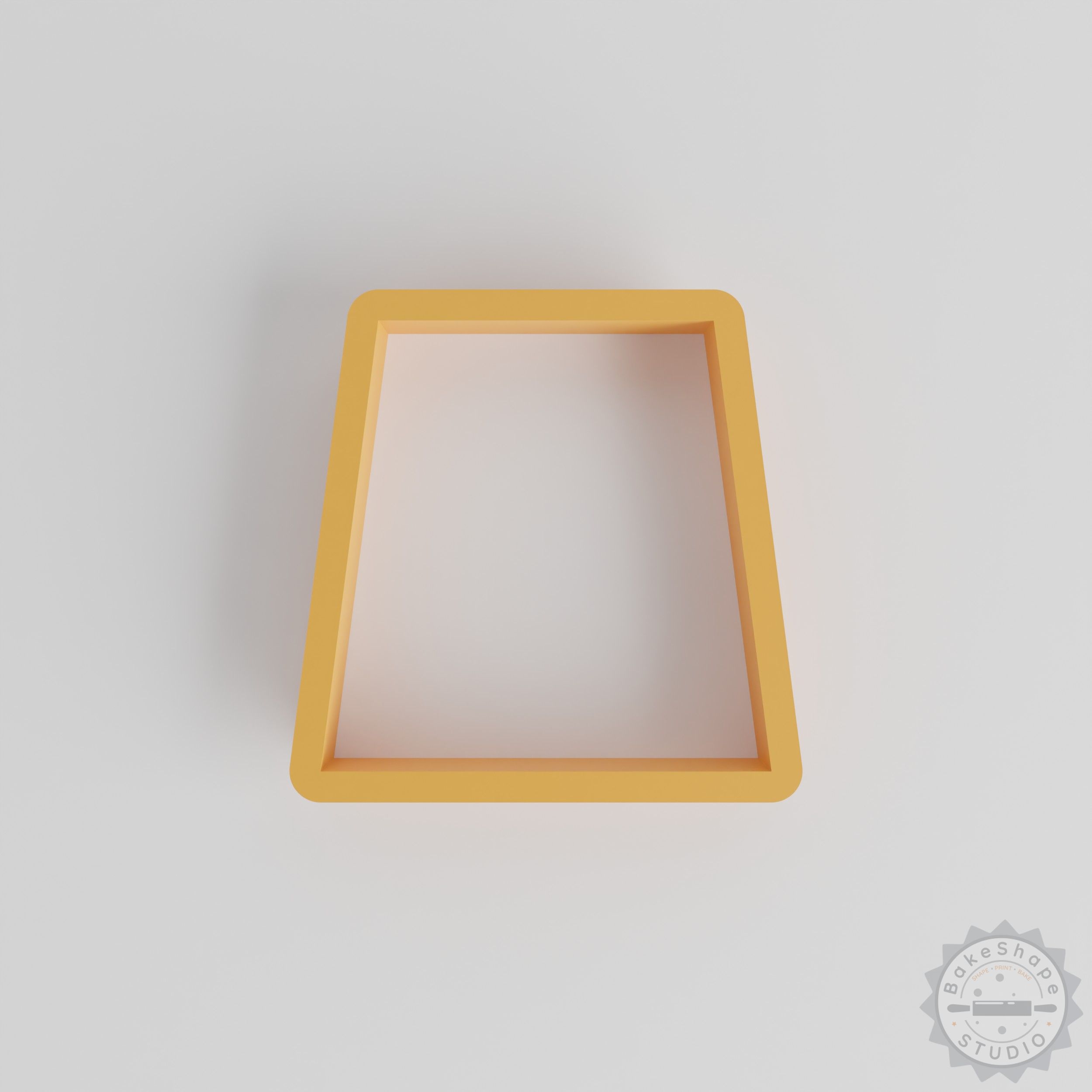 Trapeze shape cutter set STL for 3D printing geometry cookie cutters and decoration molds