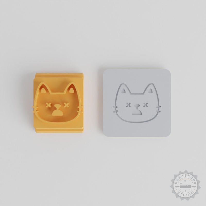 Stamp Tile Set for Clay, Cookies, Fondant with 5 Motif Sizes 20-40mm, Single Design