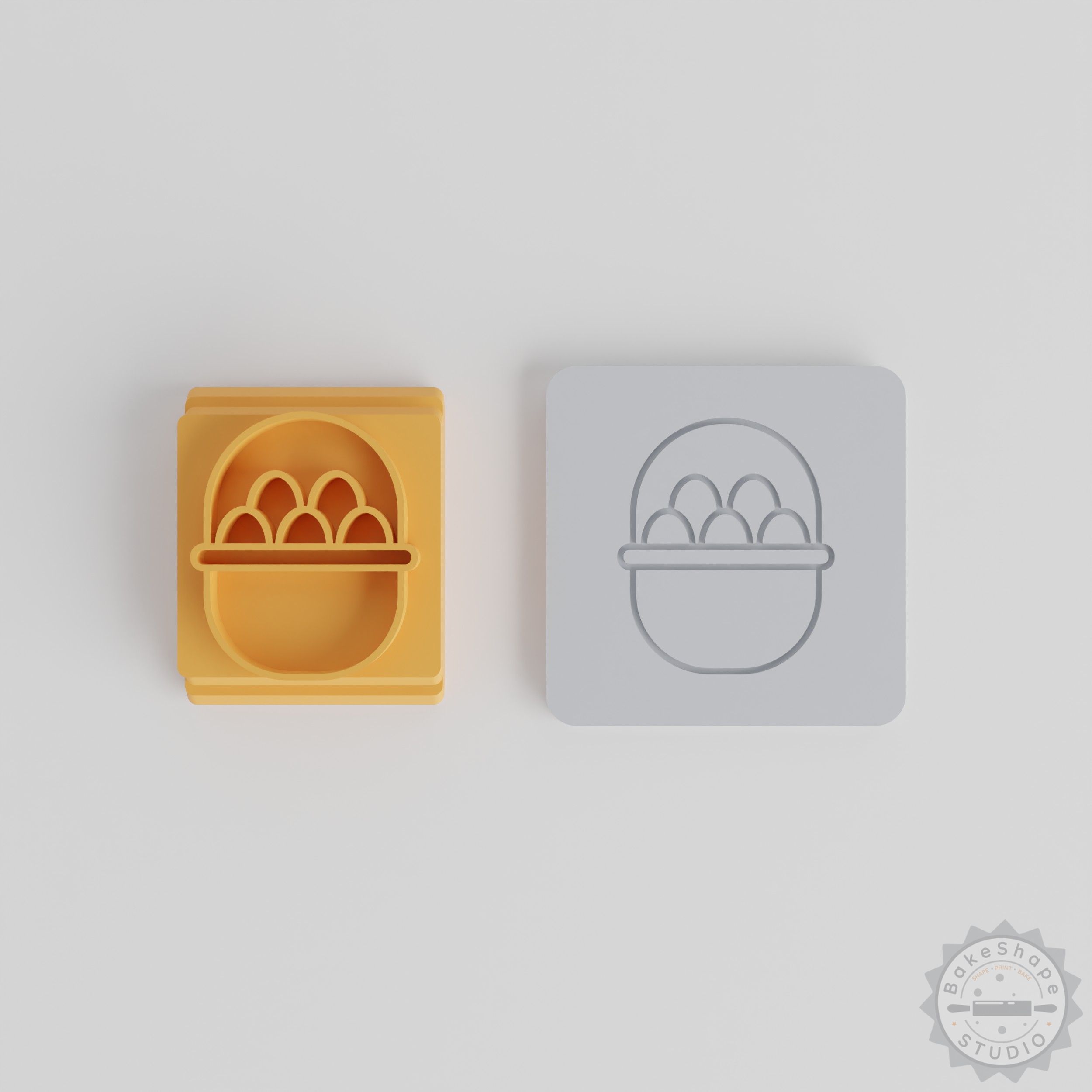 Egg Stamp Tile Set, 5 Sizes, Perfect for Clay, Cookies, Fondant and Soft Materials