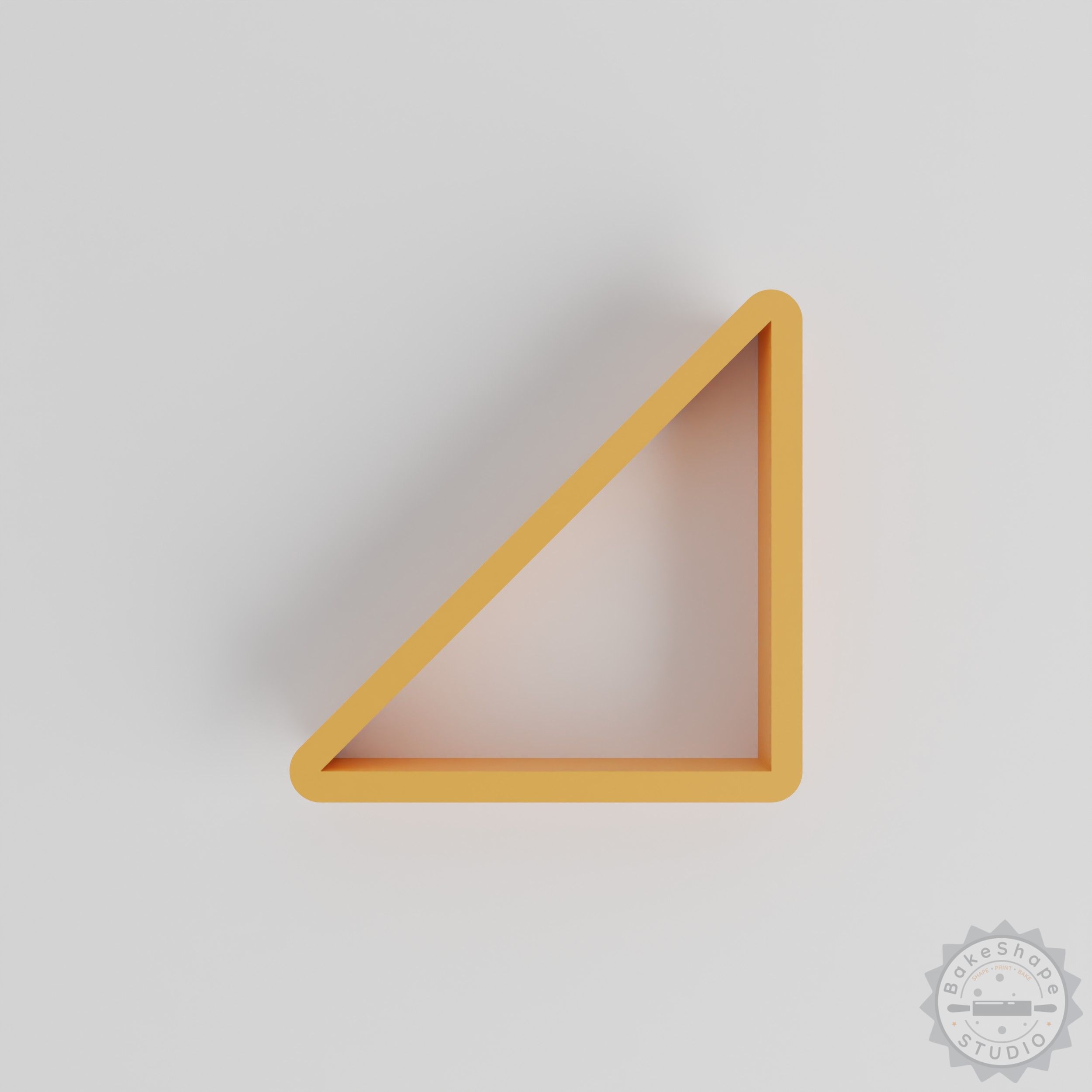 Triangle shape cutter set with 18 pieces in various sizes for cookies, fondant, and clay cutting STL