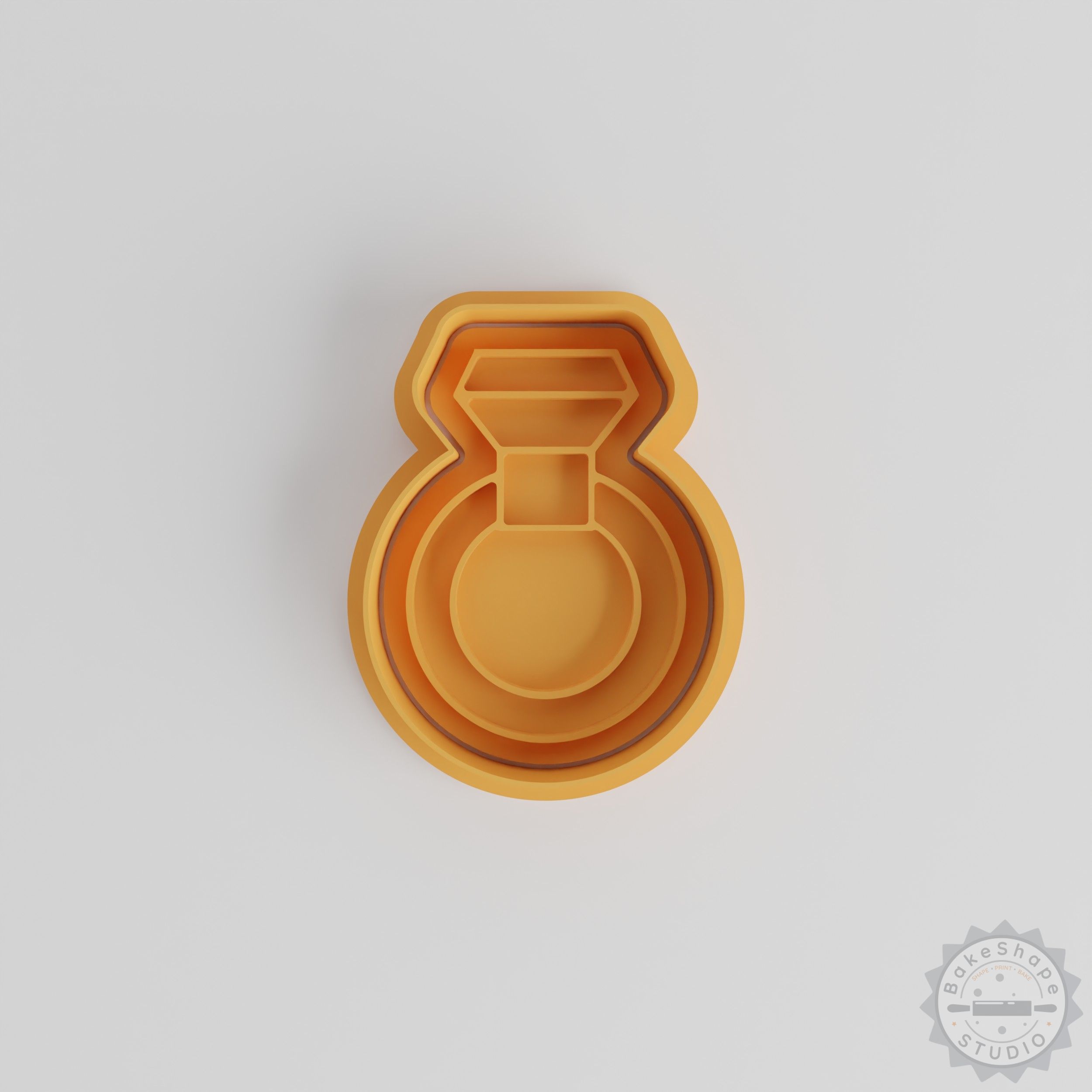 Diamond Ring Cookie Cutter Set, 6 Pieces, Small/Medium/Large Sizes, Perfect for Cookies and Fondant