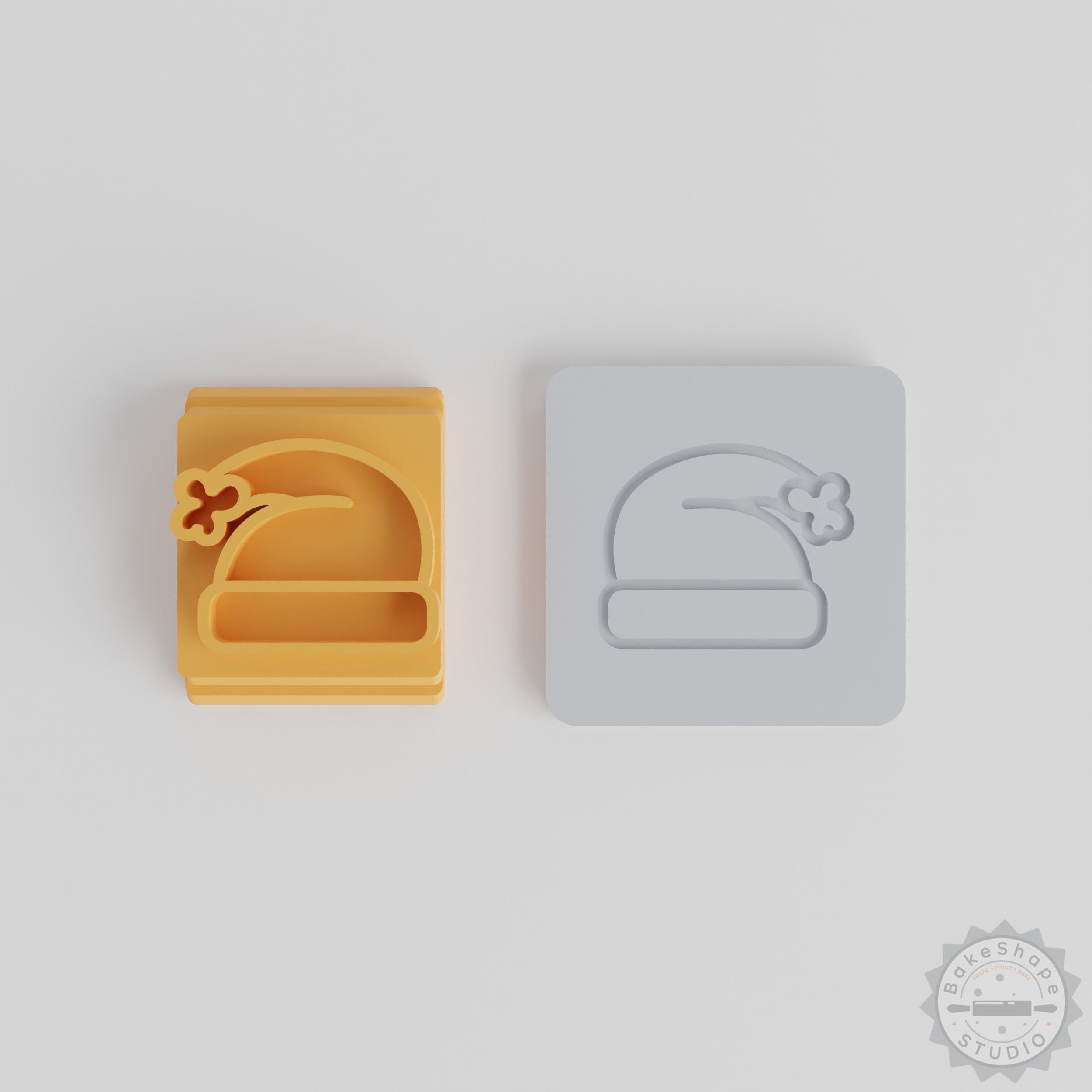 Santa Hat Stamp Tile Collection, 5 Sizes, Christmas Cookie Fondant Clay Decoration