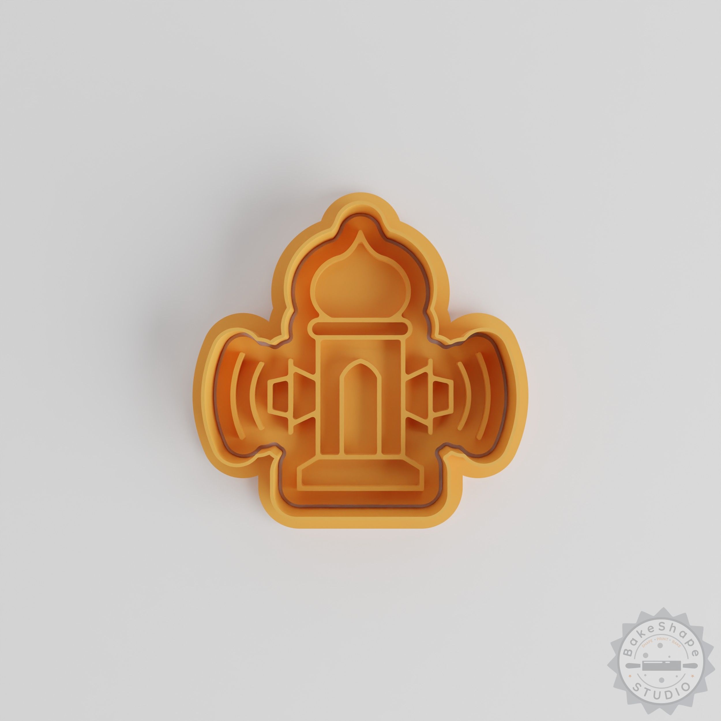Islamic Adhan cookie cutter and stamp set STL for 3D printing with Ramadan prayer designs