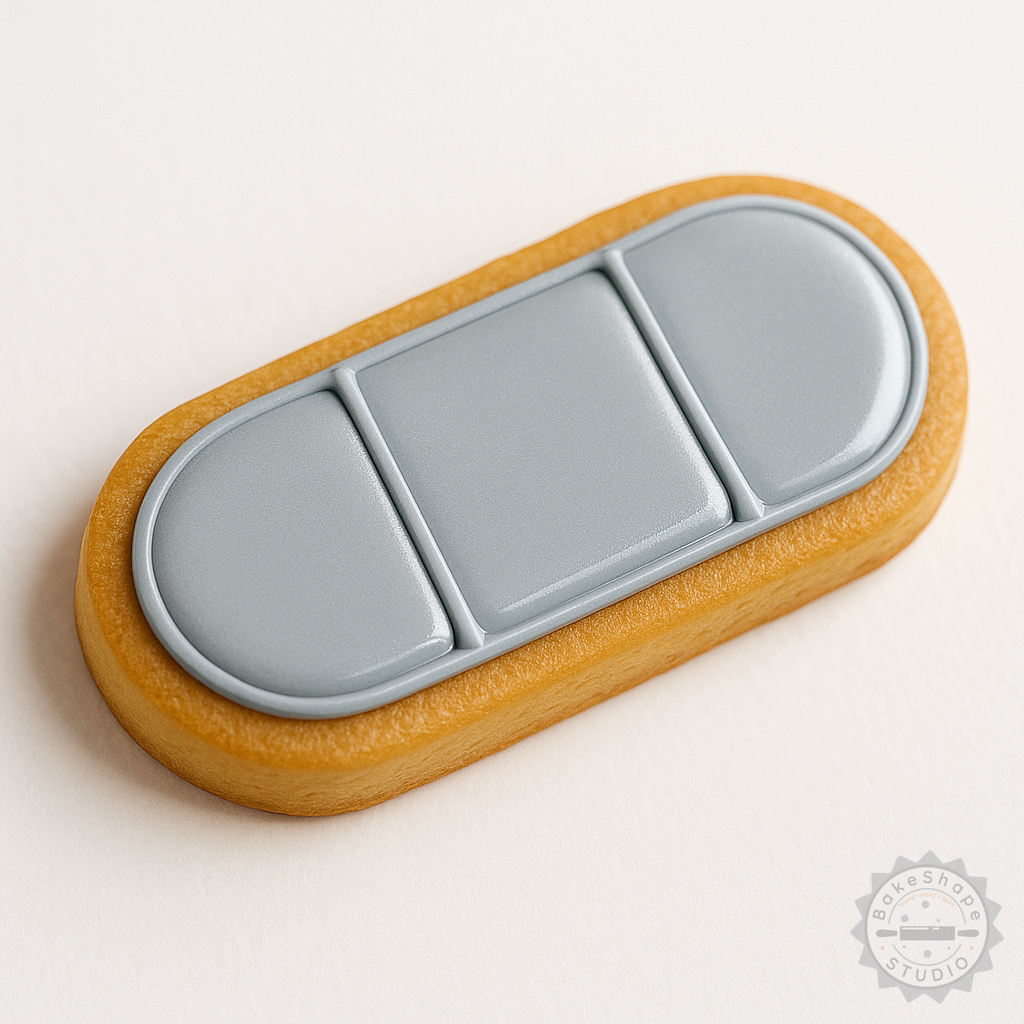 Decorated example 1 of Plaster Shape Cutter & Stamp Set, 6-Piece for Cookies & Fondant, Includes S/M/L Sizes