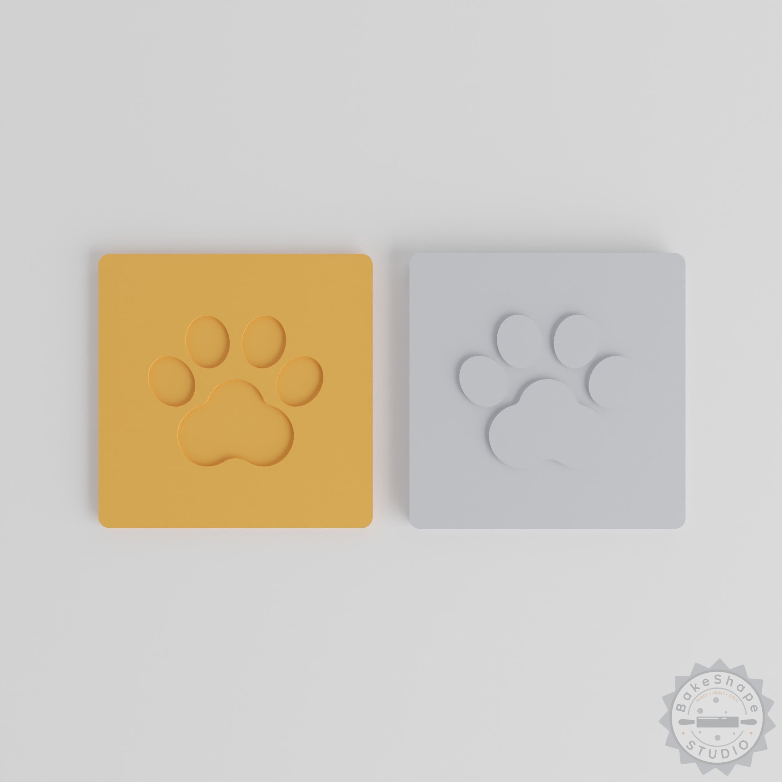 Animal Paw Debosser Stamp Set, Cookie and Fondant Impressions, S/M/L Sizes