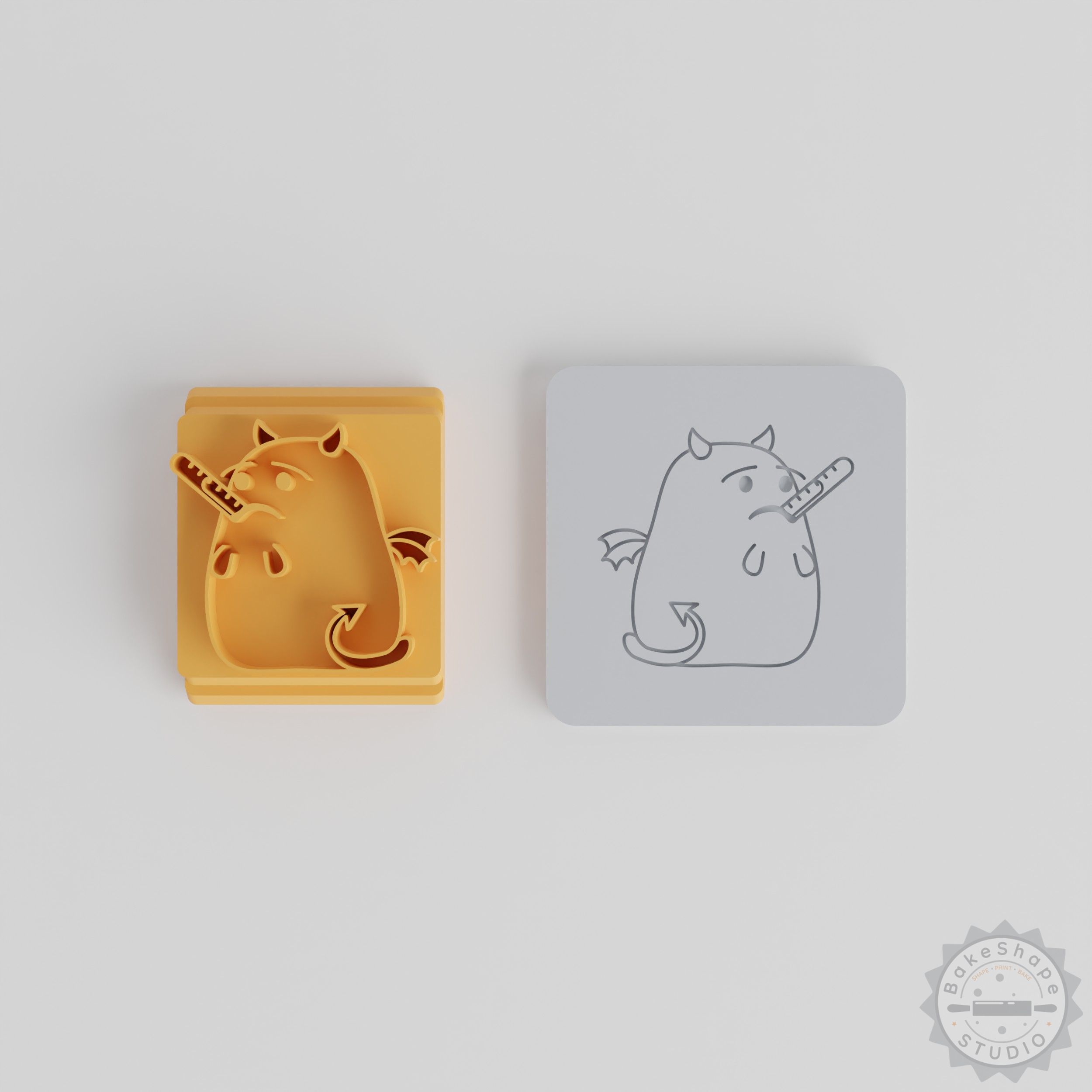 Tile Stamp Set, 5-Piece Collection, Unwell Expressions, for Clay and Cookies