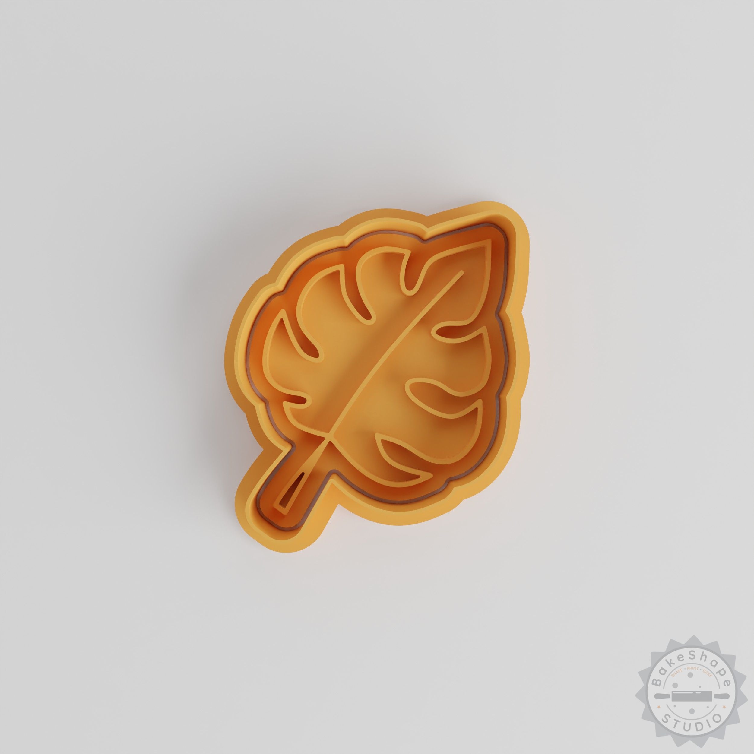 Leaf Shape Cutter and Stamp Set, 6-Piece Cookie and Fondant Tool, Nature-Inspired Designs in S/M/L Sizes