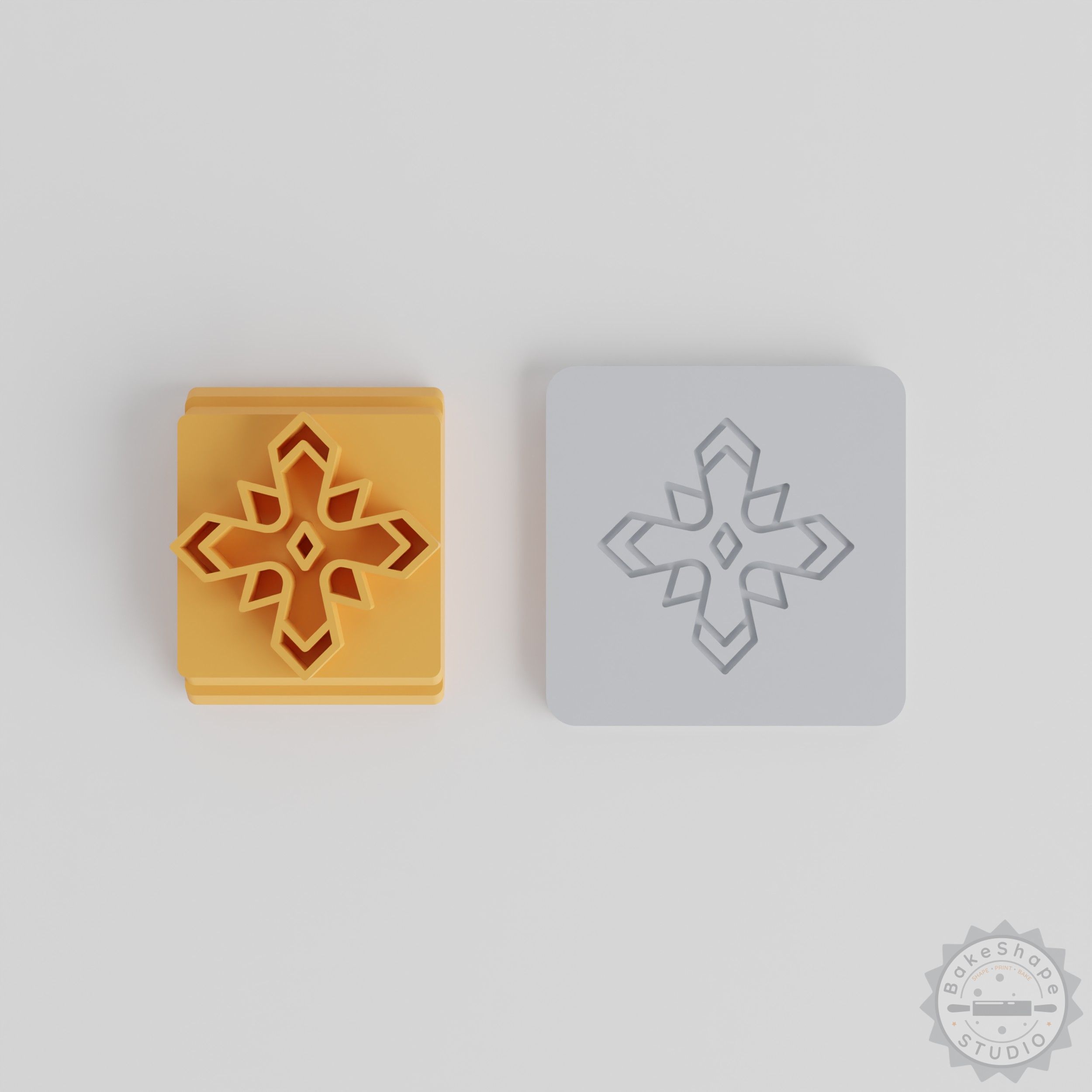 Blade Stamp Tile Set, 5 Designs for Clay & Cookies, Medieval Sword Motif, 20-40mm Sizes