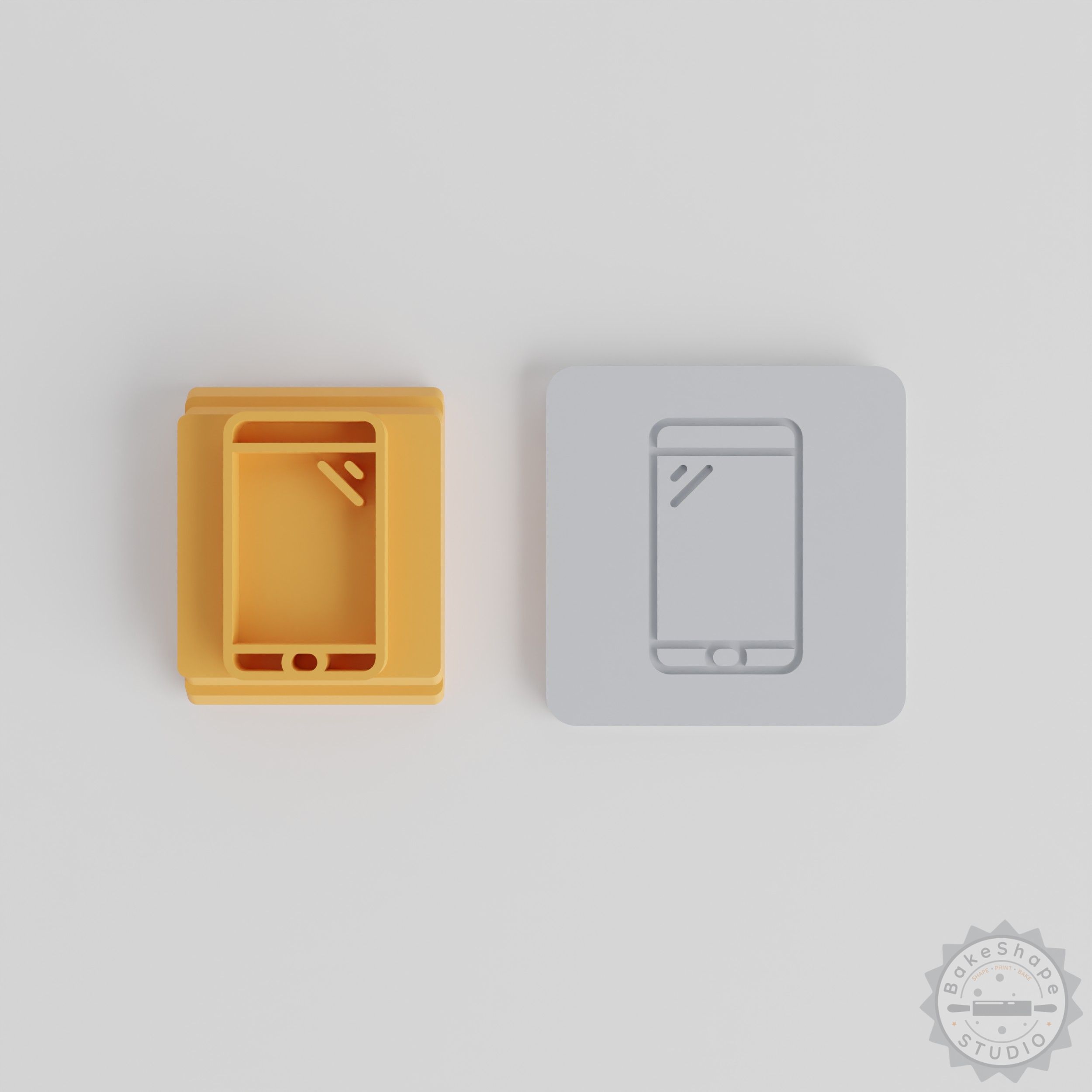 Mobile Phone Stamp Tile Set, 5 Design Sizes for Clay, Cookies & Fondant Crafting