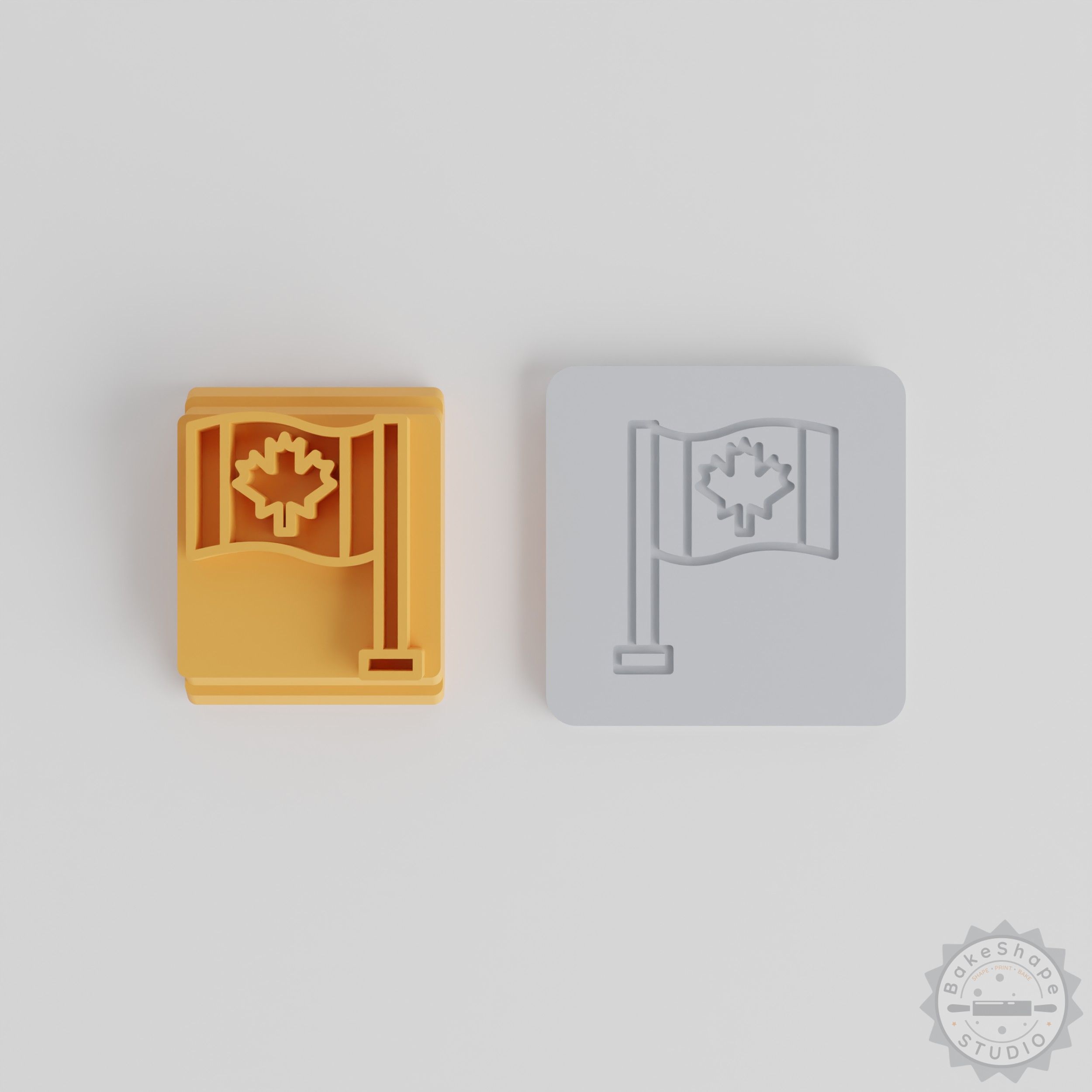 Flag Stamp Tile Set, 5 Sizes, Perfect for Clay and Cookies, Patriotic Symbols Collection