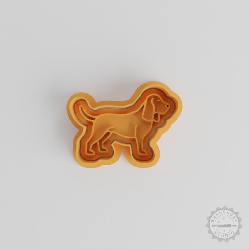 Bloodhound Cookie Cutter and Stamp Set, 6-Piece, Perfect for Cookies and Fondant, S/M/L Animal Tracker Design