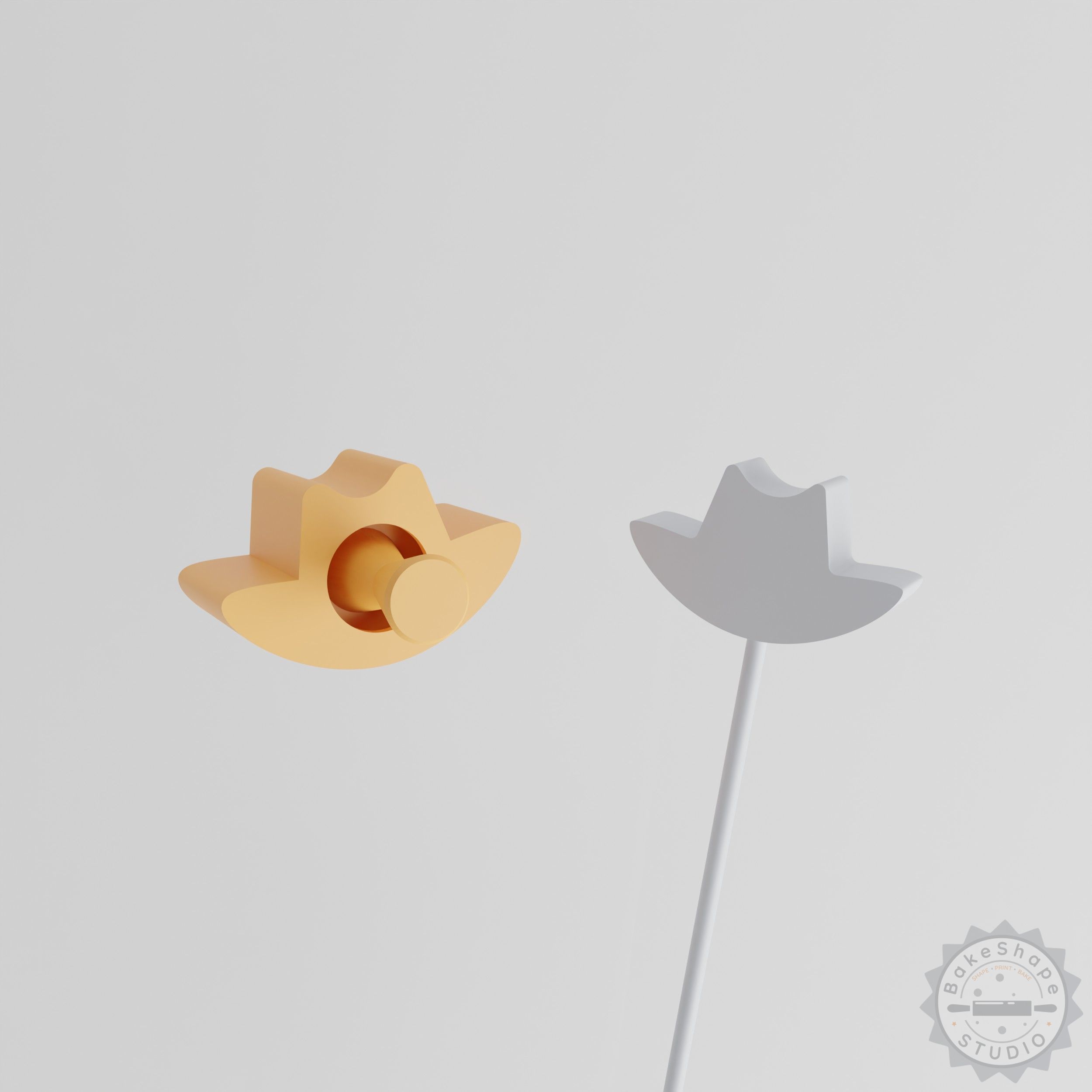 Cowboy Hat Cake Pop Mold Set, Western Cake Decoration, 2 Piece Rancher Design