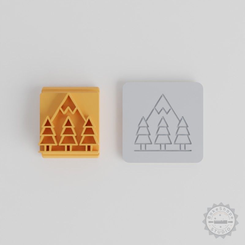 Winter Holidays Stamp Tile Set, Perfect for Clay & Cookies, Includes 5 Sizes