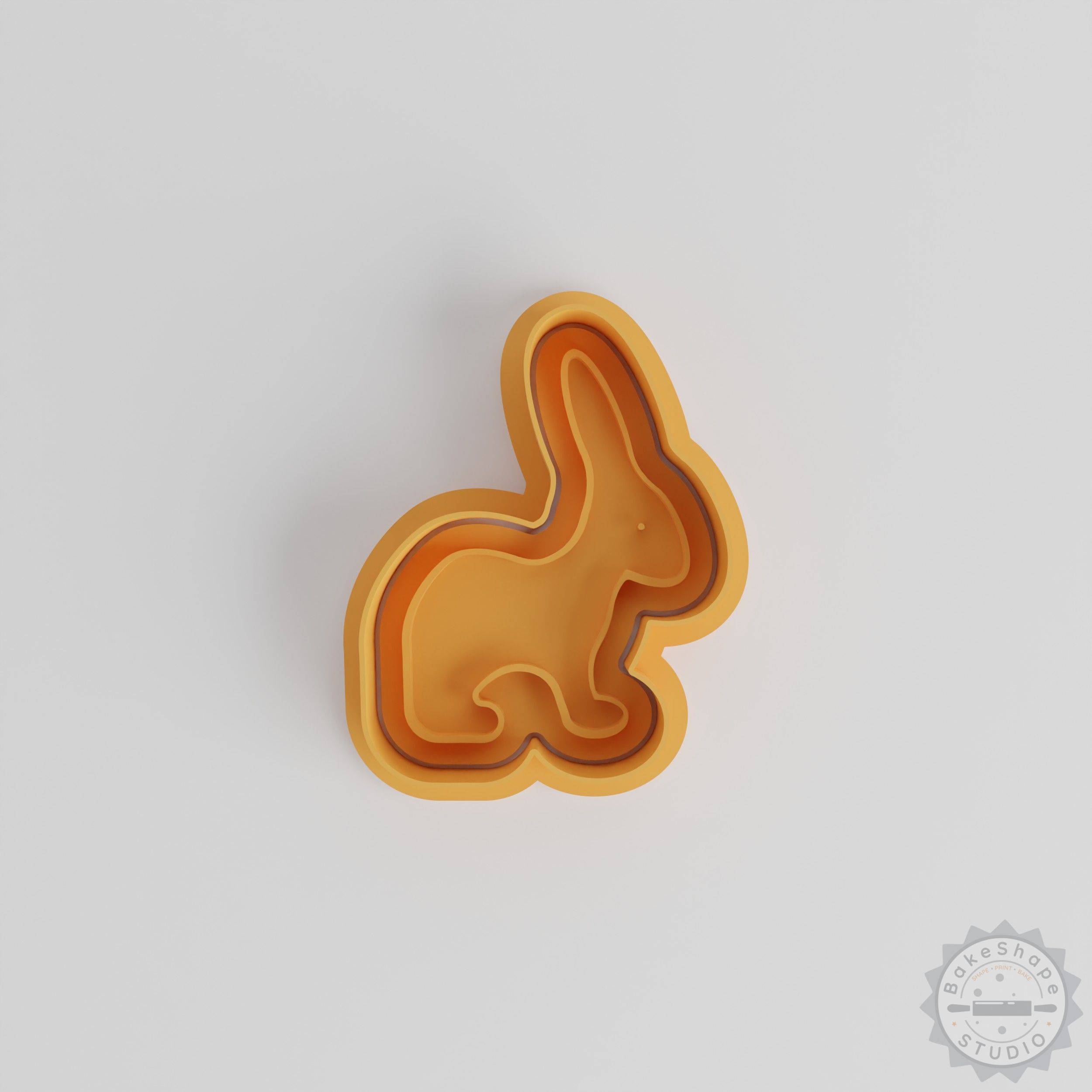 Rabbit Shape Cutter & Stamp Set, Cookie & Fondant Crafting, 6-Piece Pack
