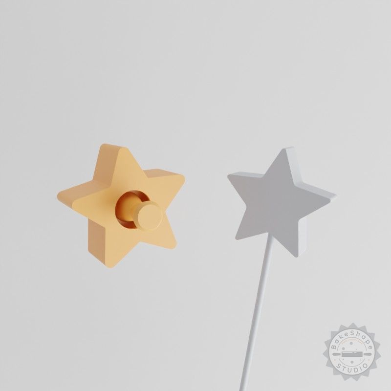 Star Cake Pop Mold, 2-Piece Celestial Star Symbol Baking Set