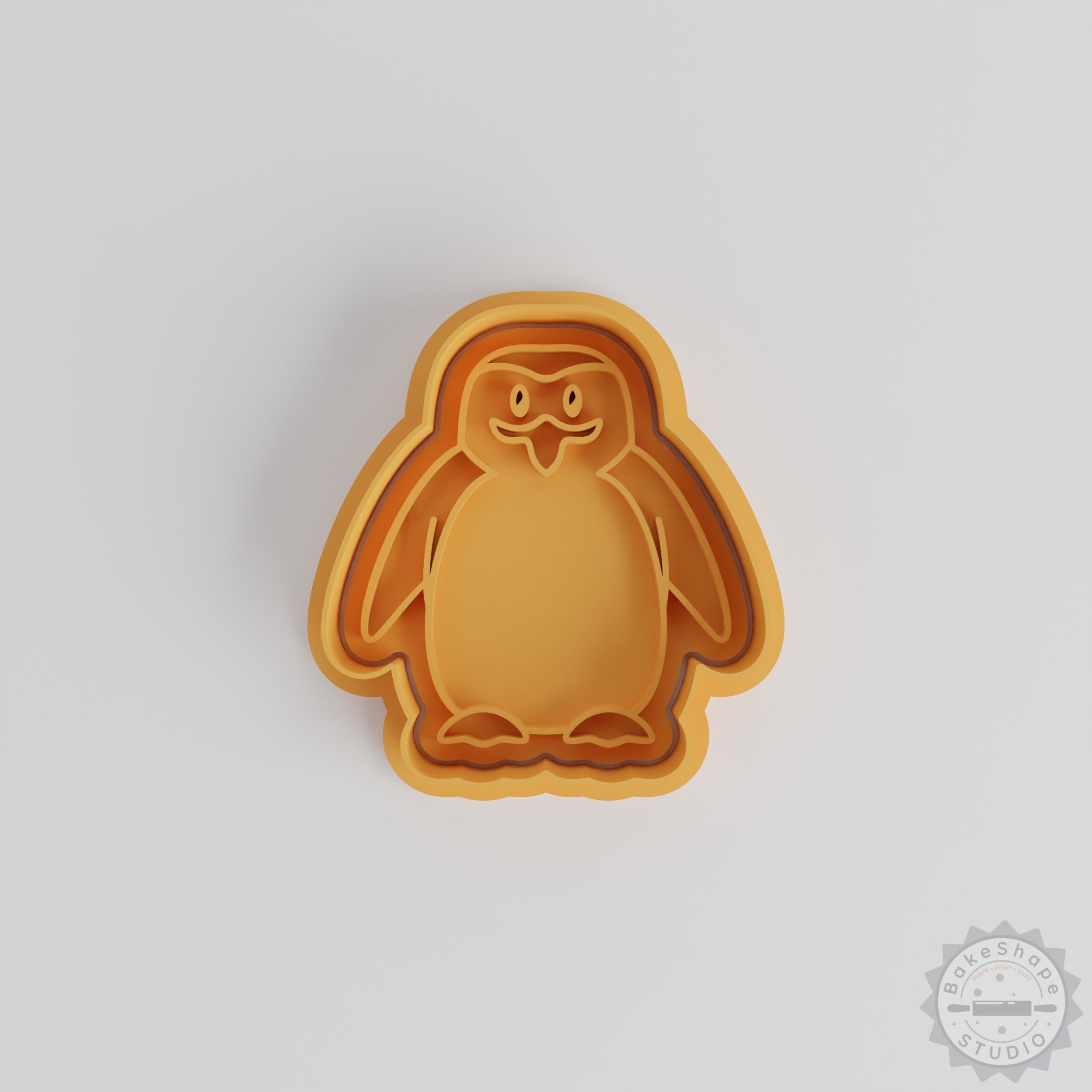 Penguin Cookie Cutter and Stamp Set, 6-Piece, Small/Medium/Large, Animal Shape, Wildlife Sea Bird Design for Cookies and Fondant