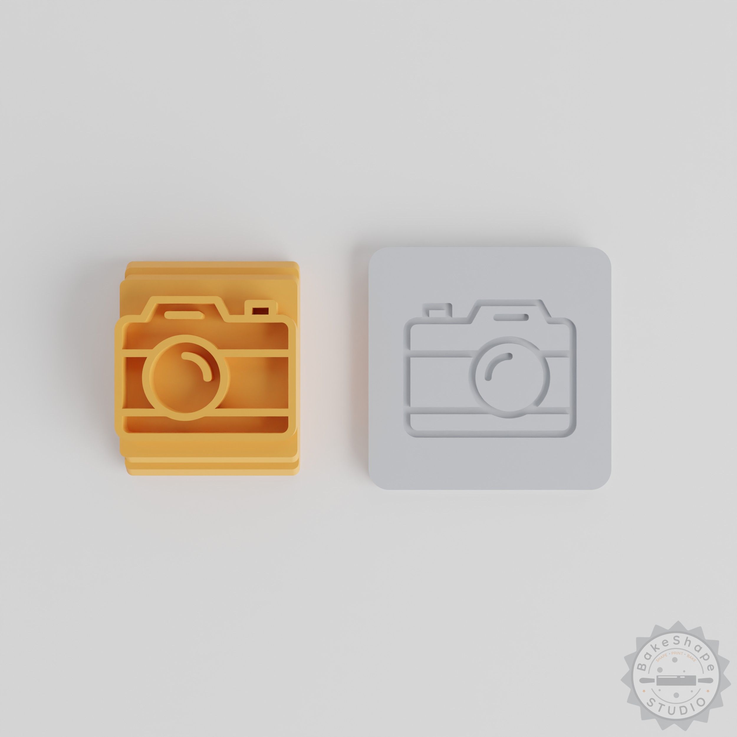 Camera Stamp Tile Set, 5 Sizes, Perfect for Clay, Cookie, Fondant, Soft Material Crafting