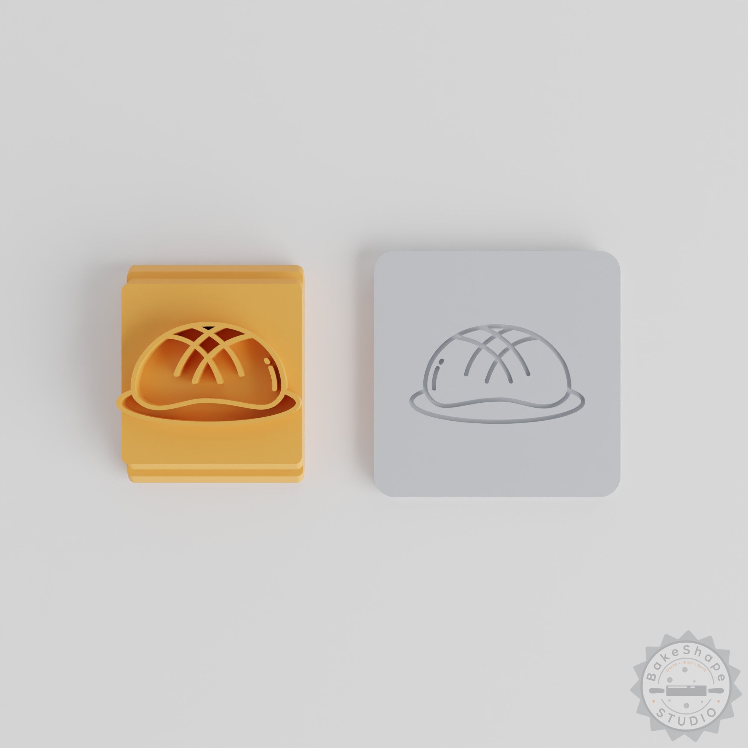 Buns Stamp Tile Set, 5-Piece, Multiple Motif Sizes for Clay, Cookies, Fondant, Soft Materials