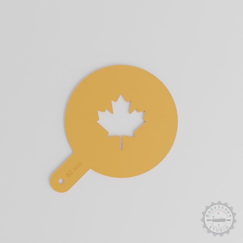 Leaf Art Stencil Set, 5 Sizes, for Latte, Decor, Painting, Compatible with Sugar, Cocoa, Glitter, Cinnamon, Paint