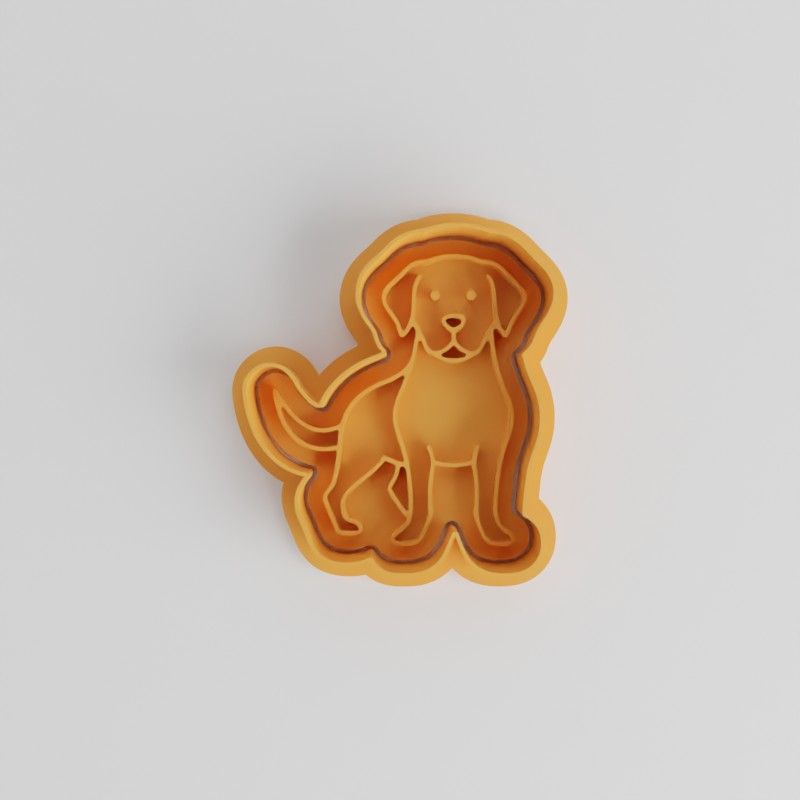 Labrador Retriever Cutter & Stamp Set, 6-Piece Cookie & Fondant Tools, S/M/L Sizes for Baking