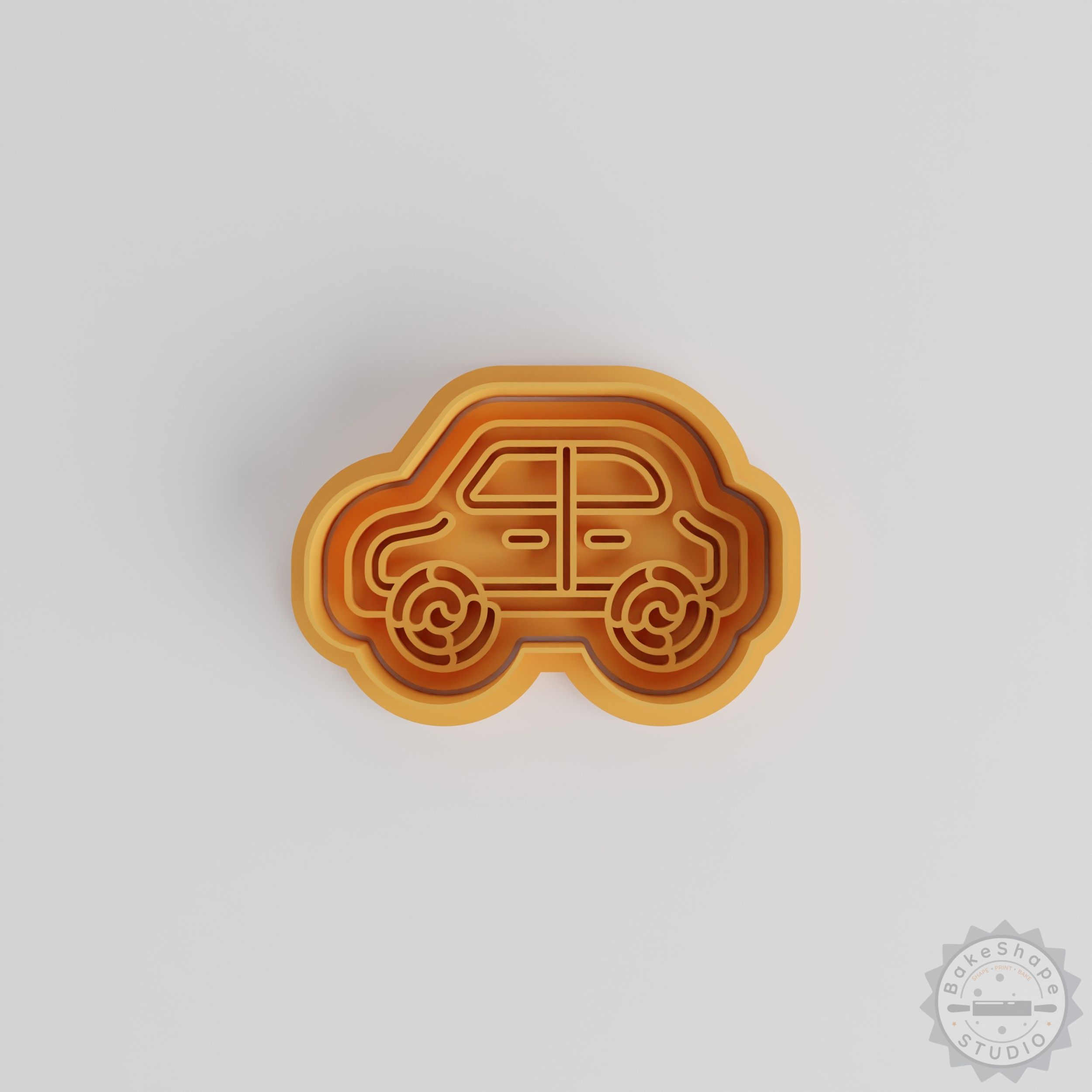 Gingerbread Car Cookie Cutter Set, 6-Piece, Holiday Biscuit Stamps for Christmas Baking