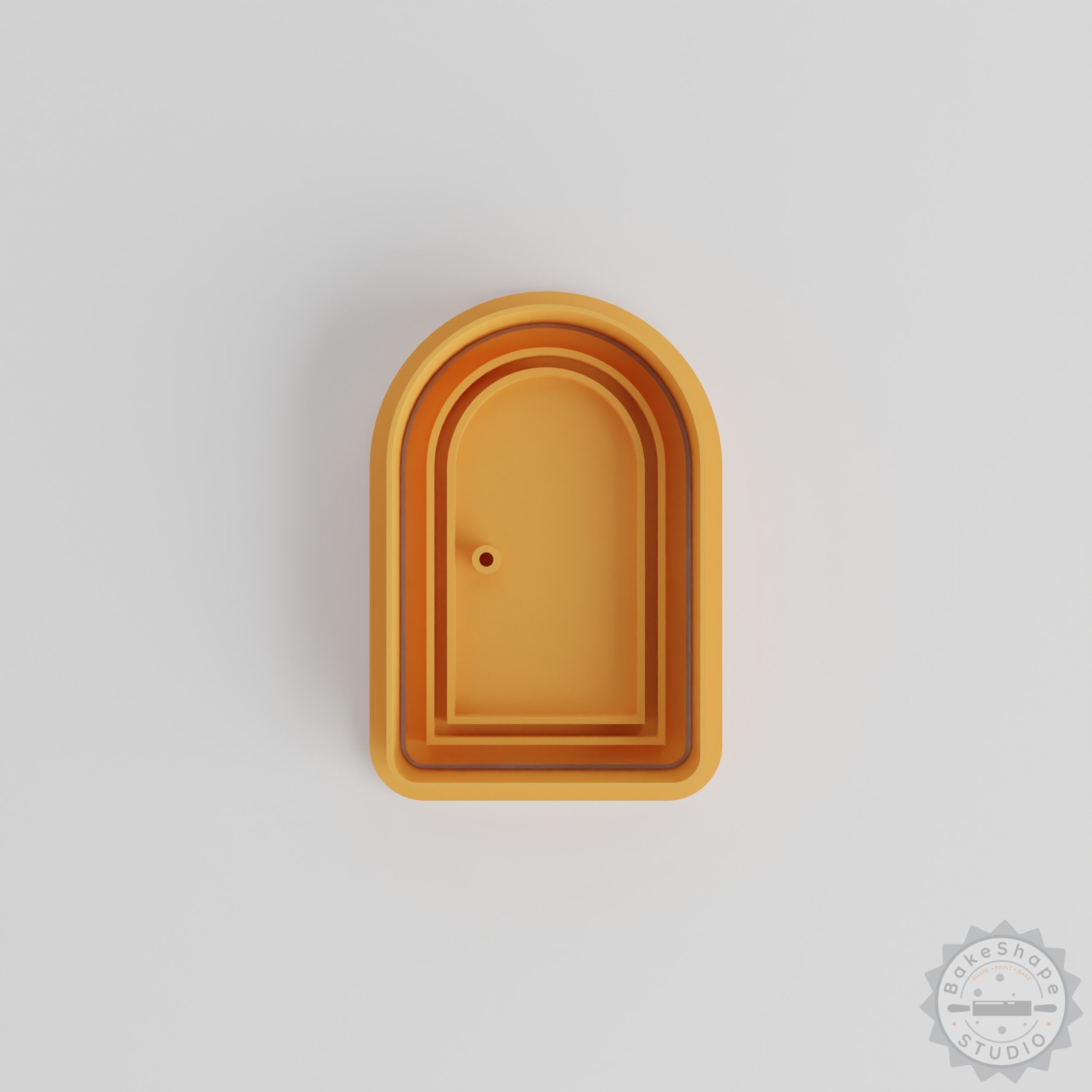 Door Shape Cookie Cutter and Stamp Set, 6-Piece Culinary Decoration Tools