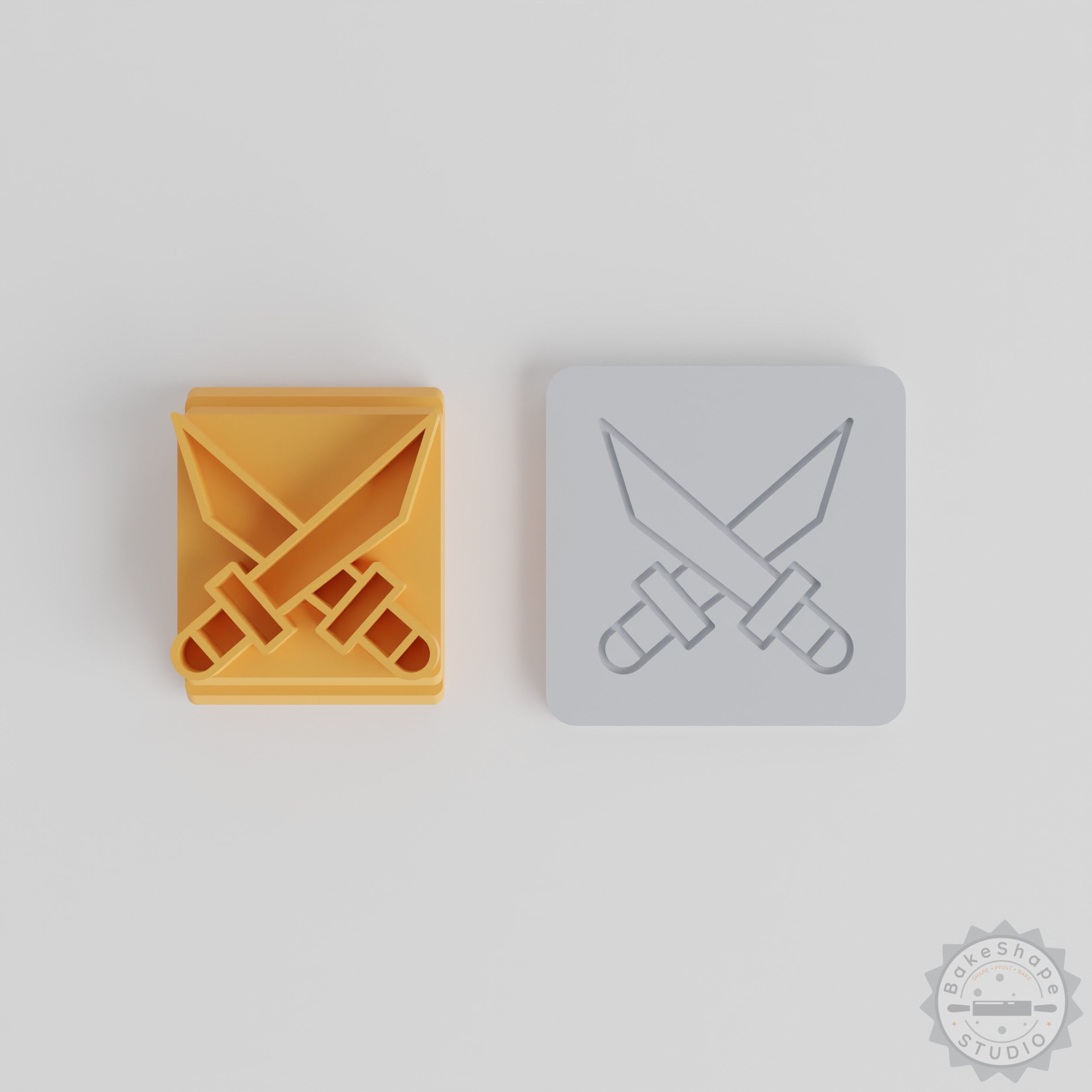 Ninja Stamp Tile Set for Clay, Cookies, Fondant - 5 Sizes, Stealth Warrior Designs