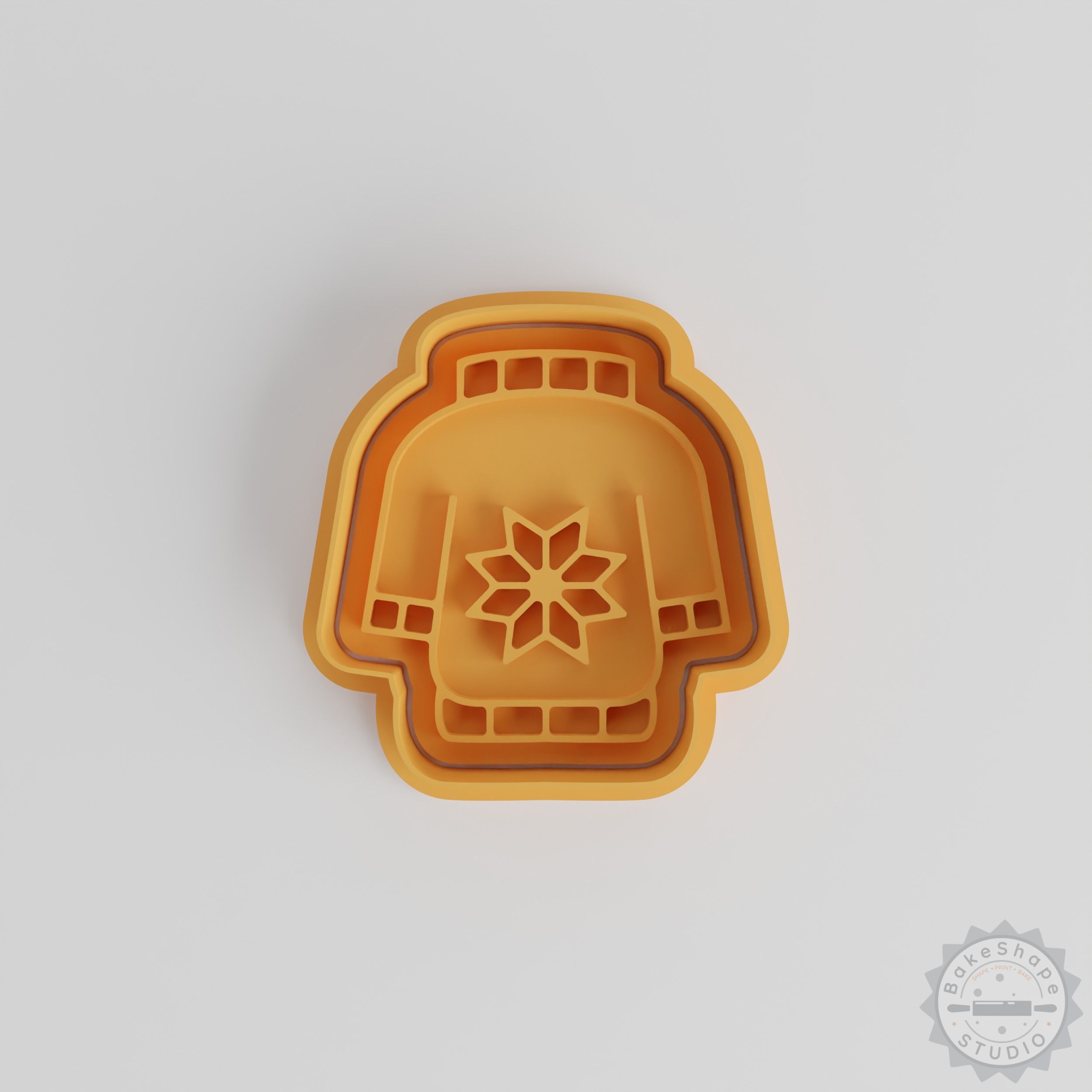 Winter Coat Cookie Cutter & Stamp Set, 6-Piece, S/M/L, Perfect for Cookies & Fondant