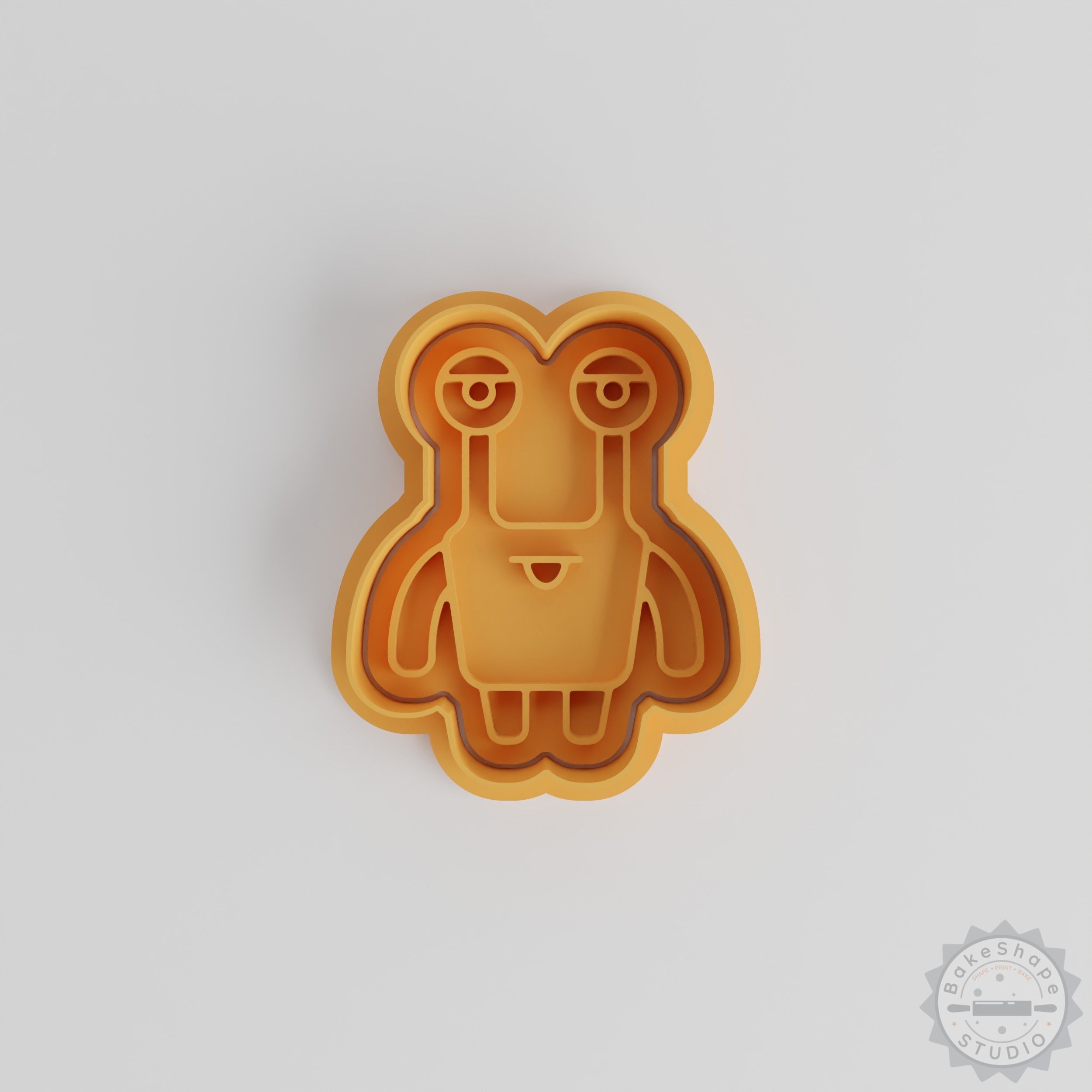 Long Thin Eyes Monster Cookie Cutter & Stamp Set, 6 Piece, 3 Sizes, for Cookies & Fondant