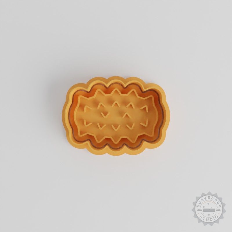 Sea Cucumber Shape Cutter & Stamp Set, 6-Piece Cookie & Fondant Tool, S/M/L Sizes