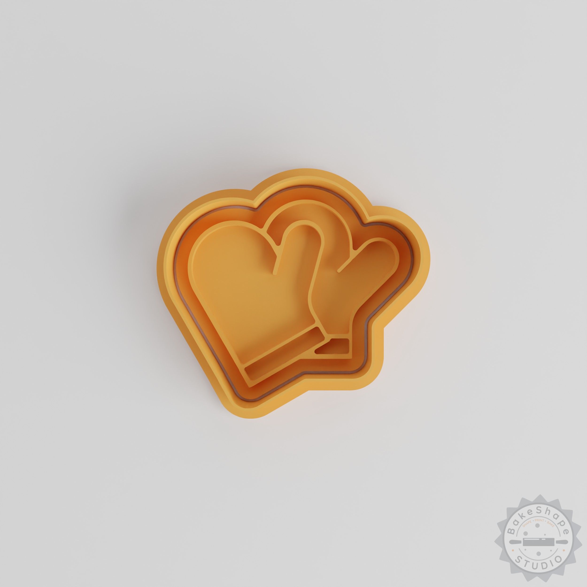 Winter Handwear Set, Cookie Shape Cutter & Stamp, 6-Piece, S/M/L Sizes, Perfect for Cookies & Fondant
