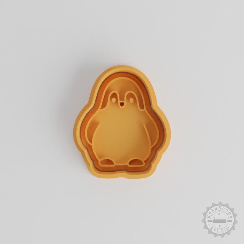 Penguin Cookie Cutter & Stamp Set, 6 Pieces, Perfect for Fondant, S/M/L Sizes