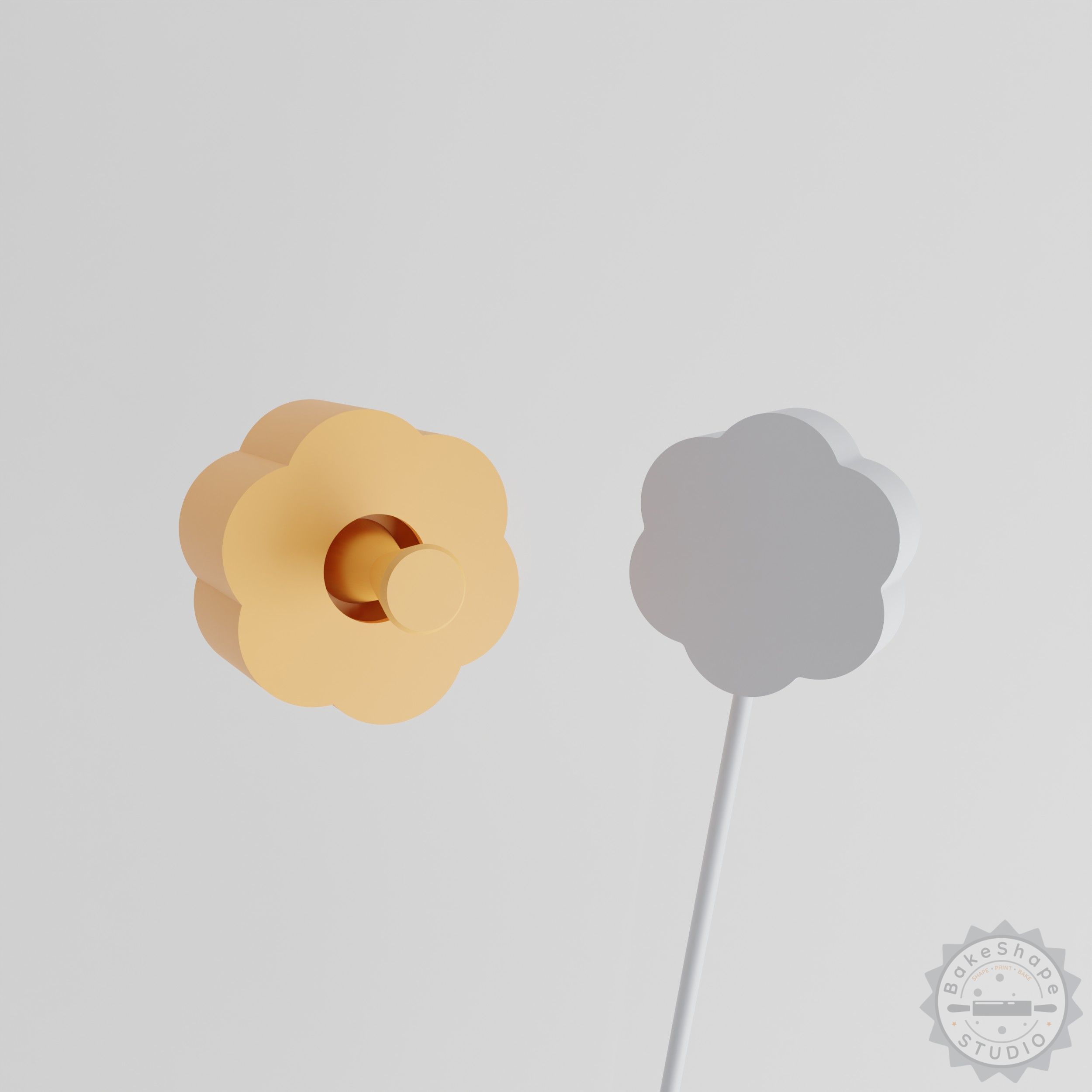 Flower Cake Pop Mold, Set of 2, Floret Design, Floral Baking Tool