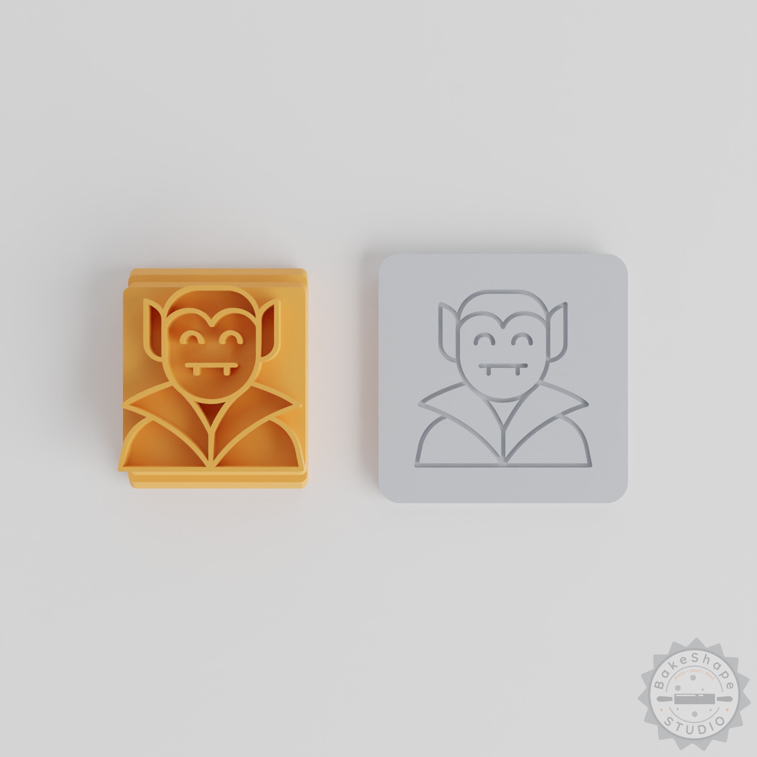 Vampire Stamp Tile Set, 5 Sizes, Perfect for Clay, Cookie, Fondant Crafting, Halloween Decoration