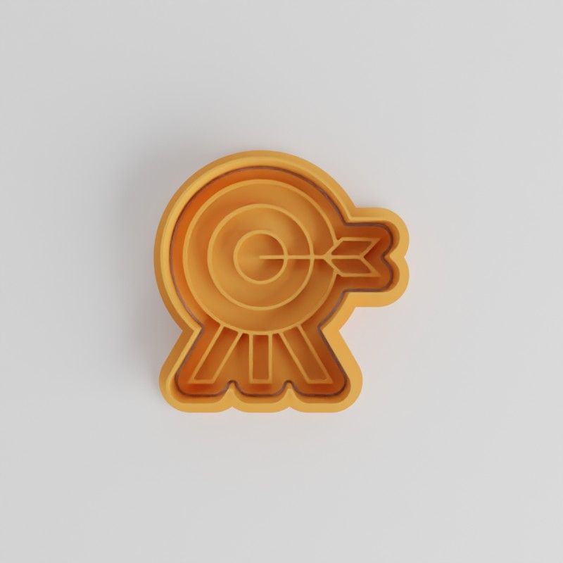 Target Shape Cutter and Stamp Set, 6-Piece Cookie and Fondant Tools, S/M/L Sizes