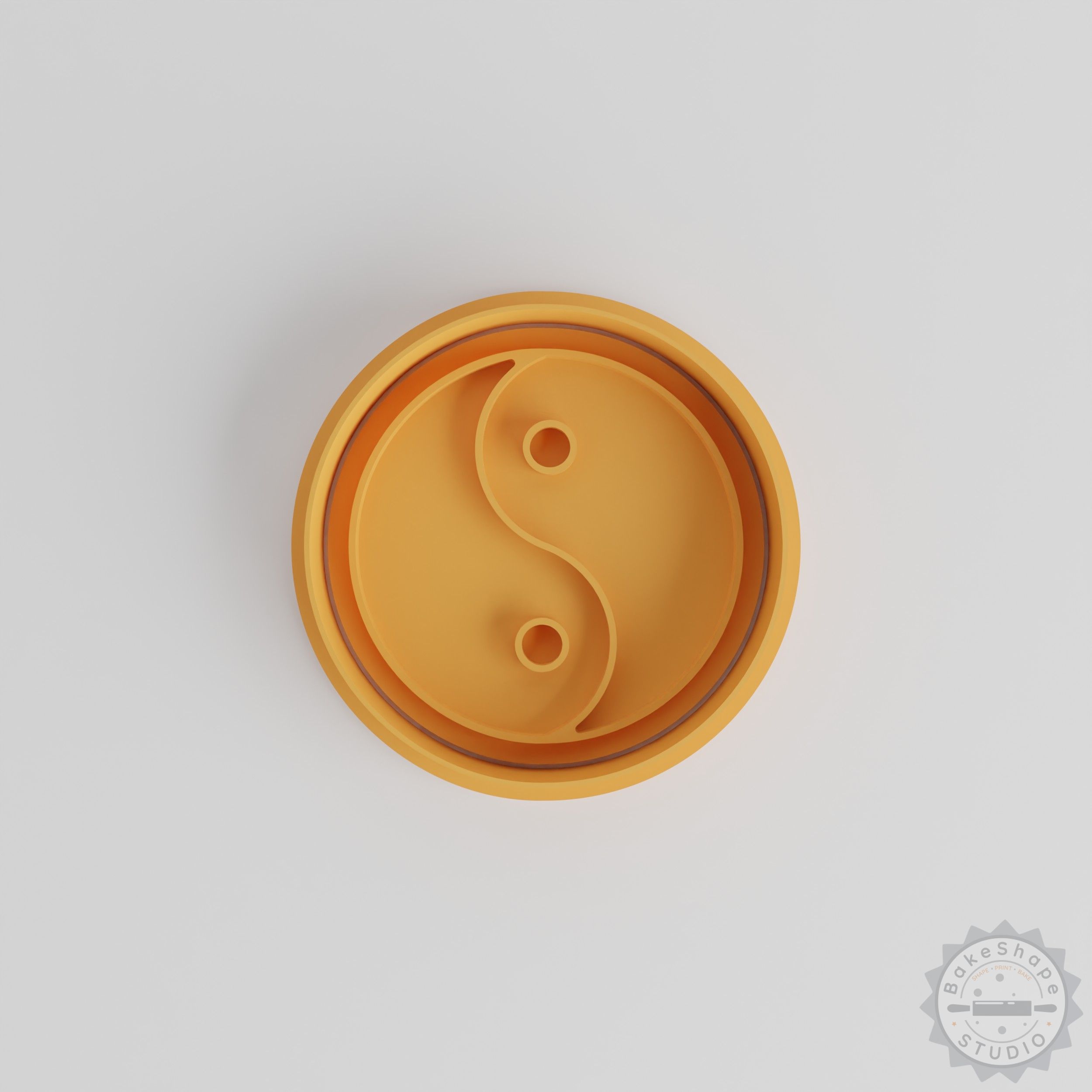 Yin Yang Cookie Cutter and Stamp Set, Dual Forces Design, 6-Piece Balance Symbol for Fondant & Cookies