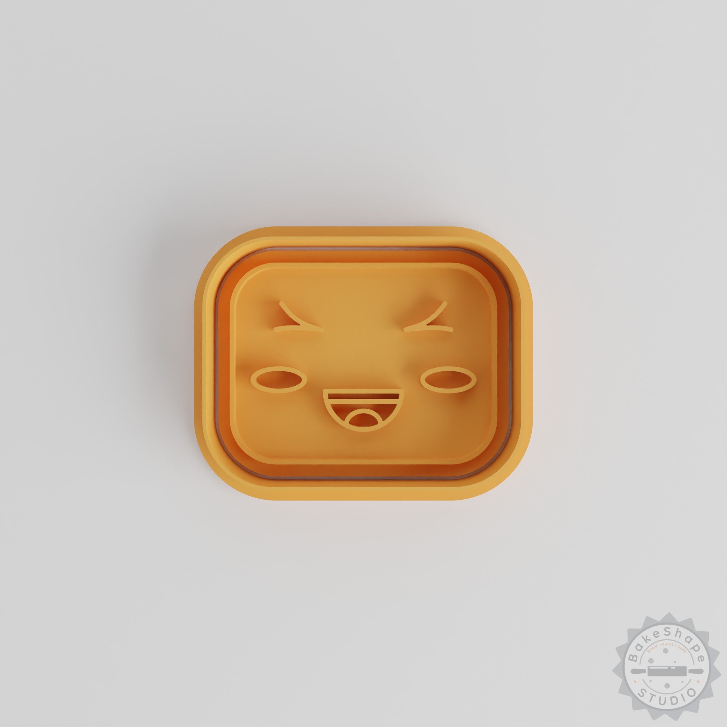 Kawaii Face Shape Cutter & Stamp Set, Cute Cookie, Fondant Molds, 6-Piece, S/M/L Sizes