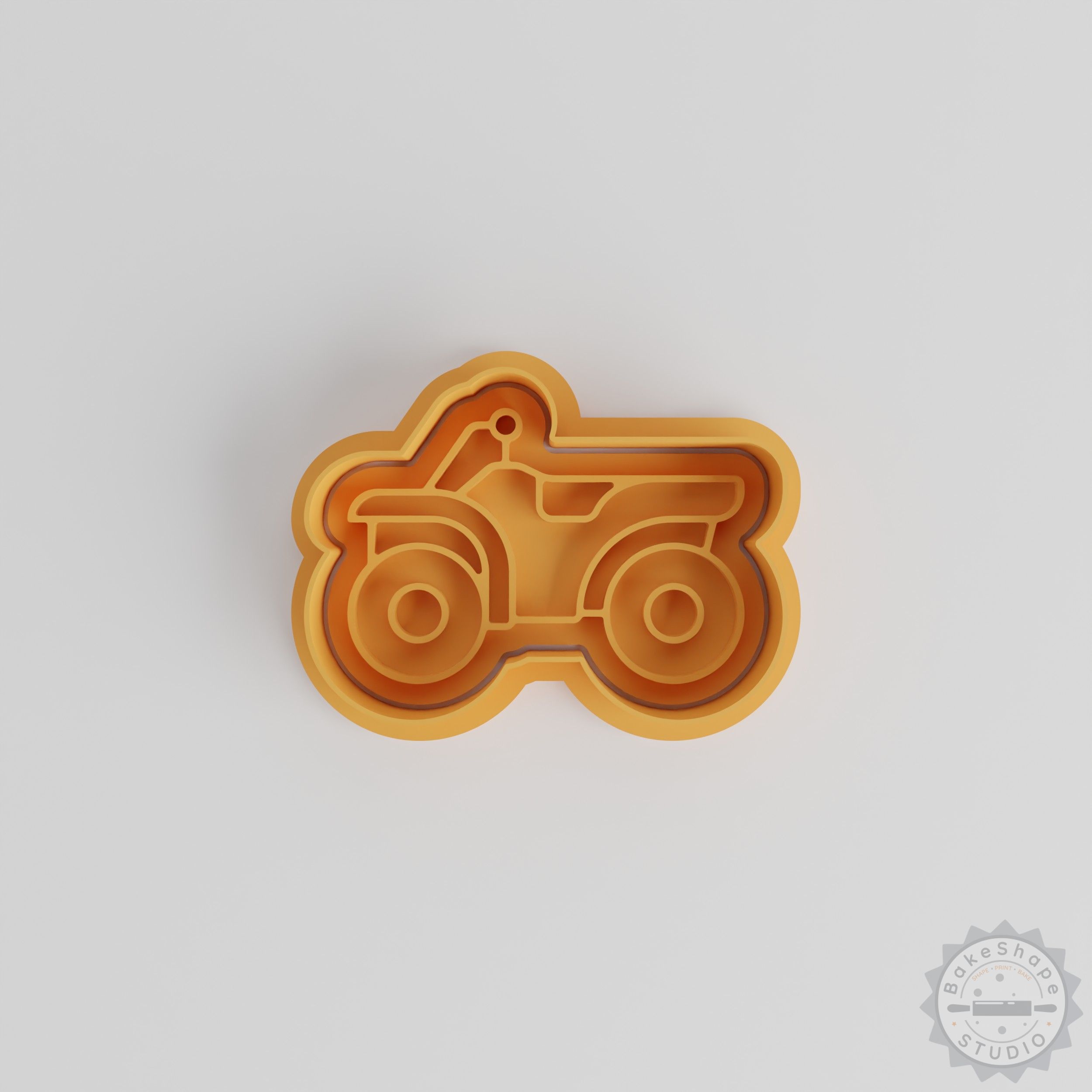Four Wheeler Cookie Cutter Set, Quad Bike Fondant Stamp, 3 Sizes S/M/L, 6 Pieces Baking Tool