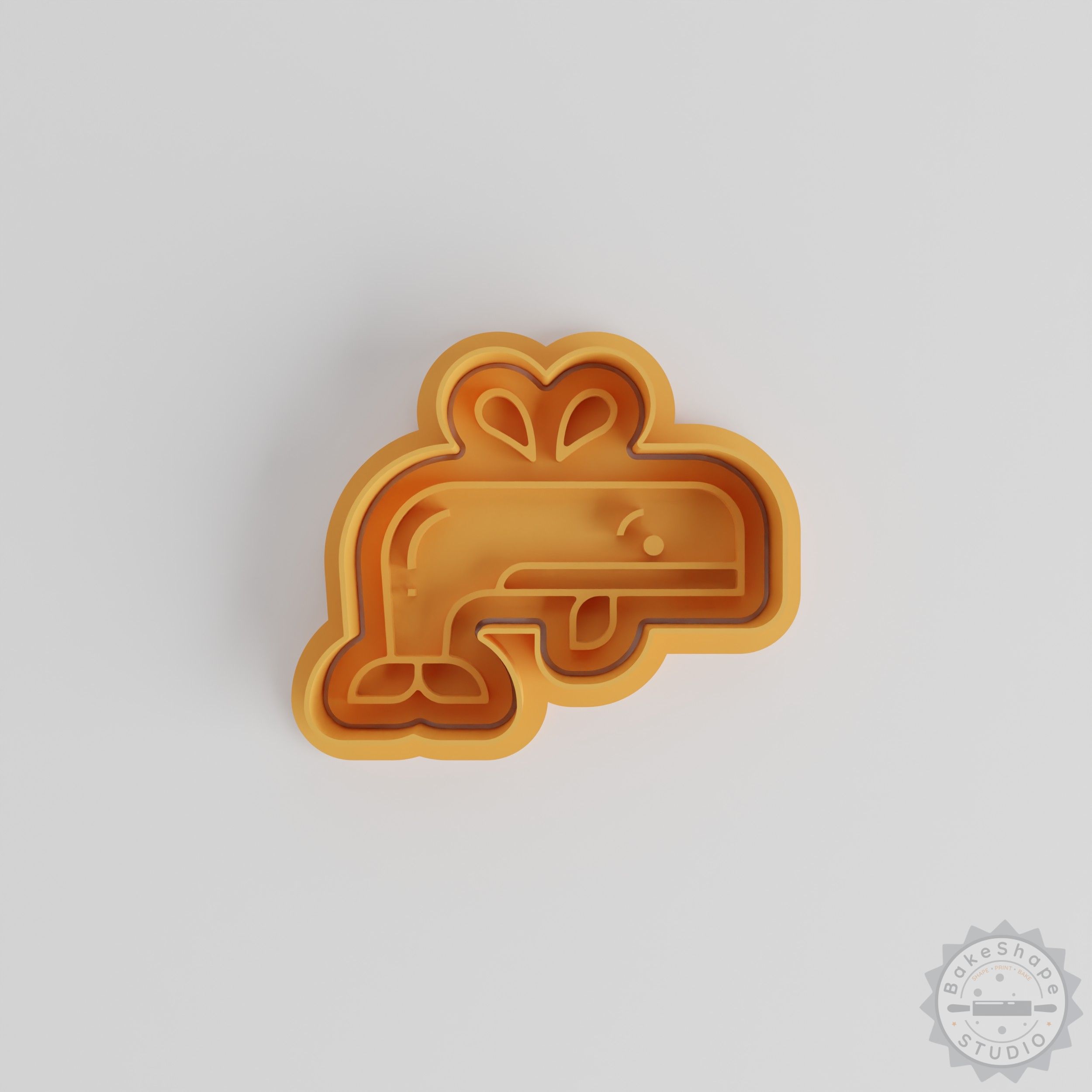 Whale Cookie Cutter & Stamp Set, Animal Ocean Theme, 6-Piece Baking Tool for Cookies, Fondant, Multiple Sizes