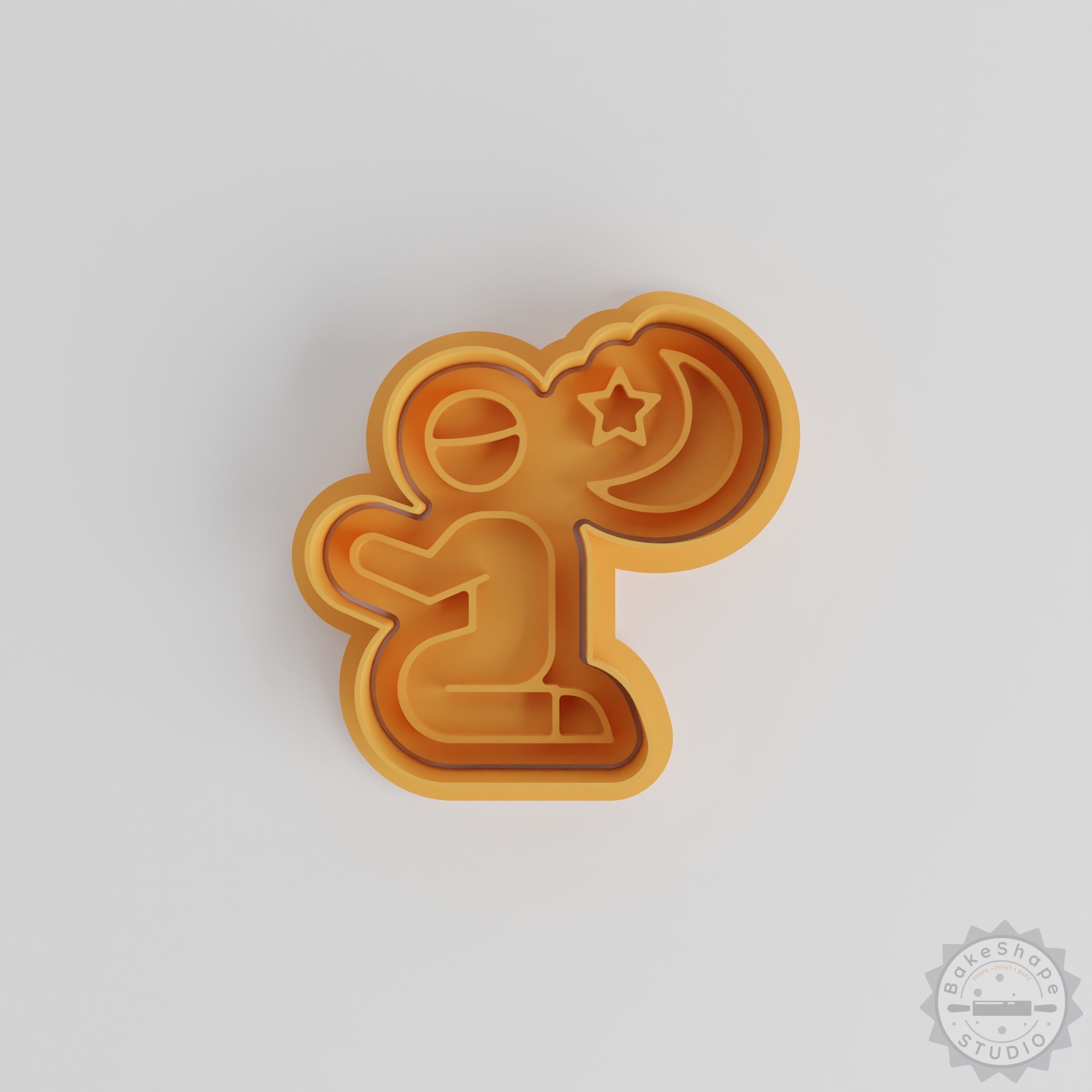 Prayer Hands cookie cutter and stamp set STL for 3D printing in three sizes for baking and fondant