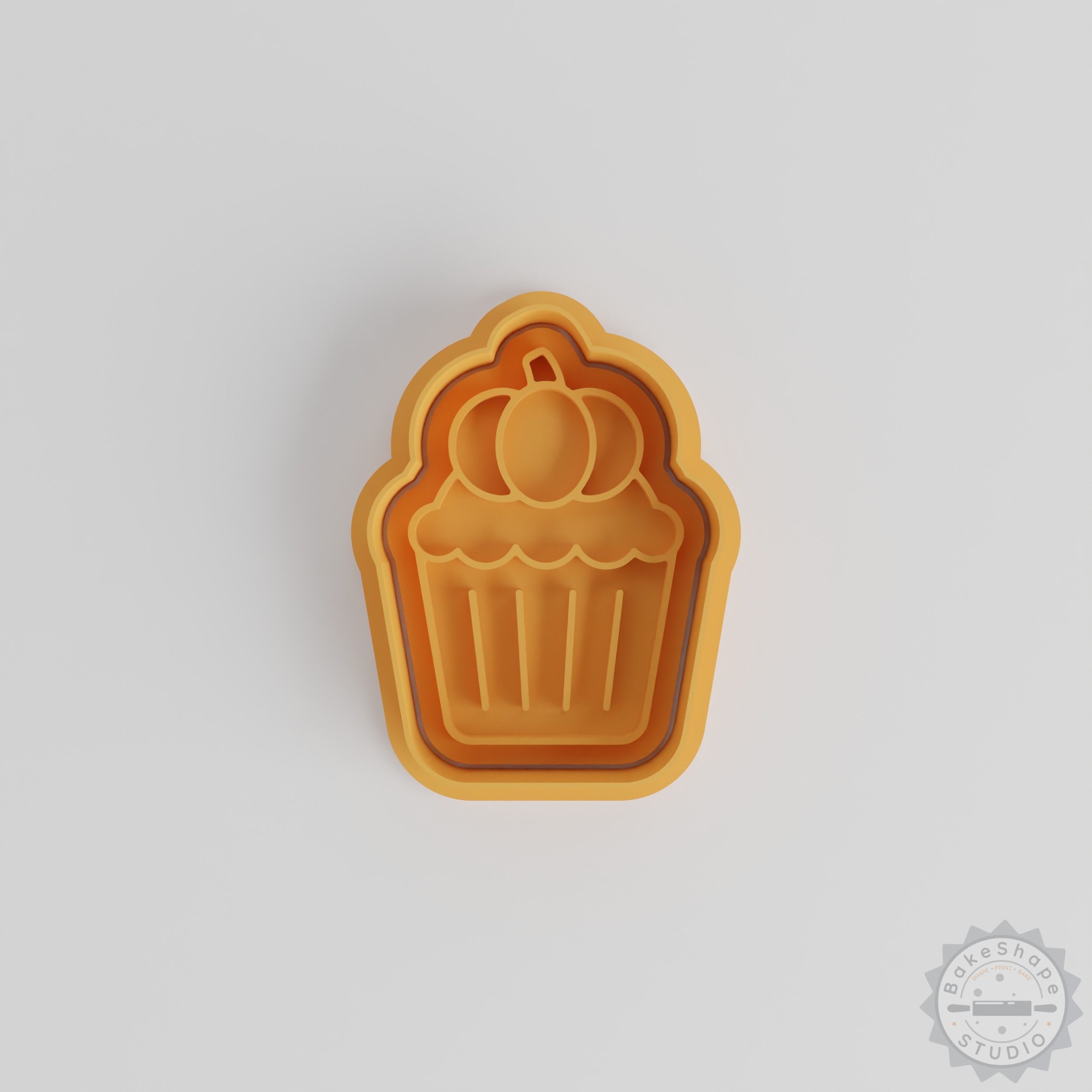 Halloween Muffin Set, Cookie Cutter and Stamp, 6-Piece, S/M/L Sizes, Perfect for Spooky Desserts