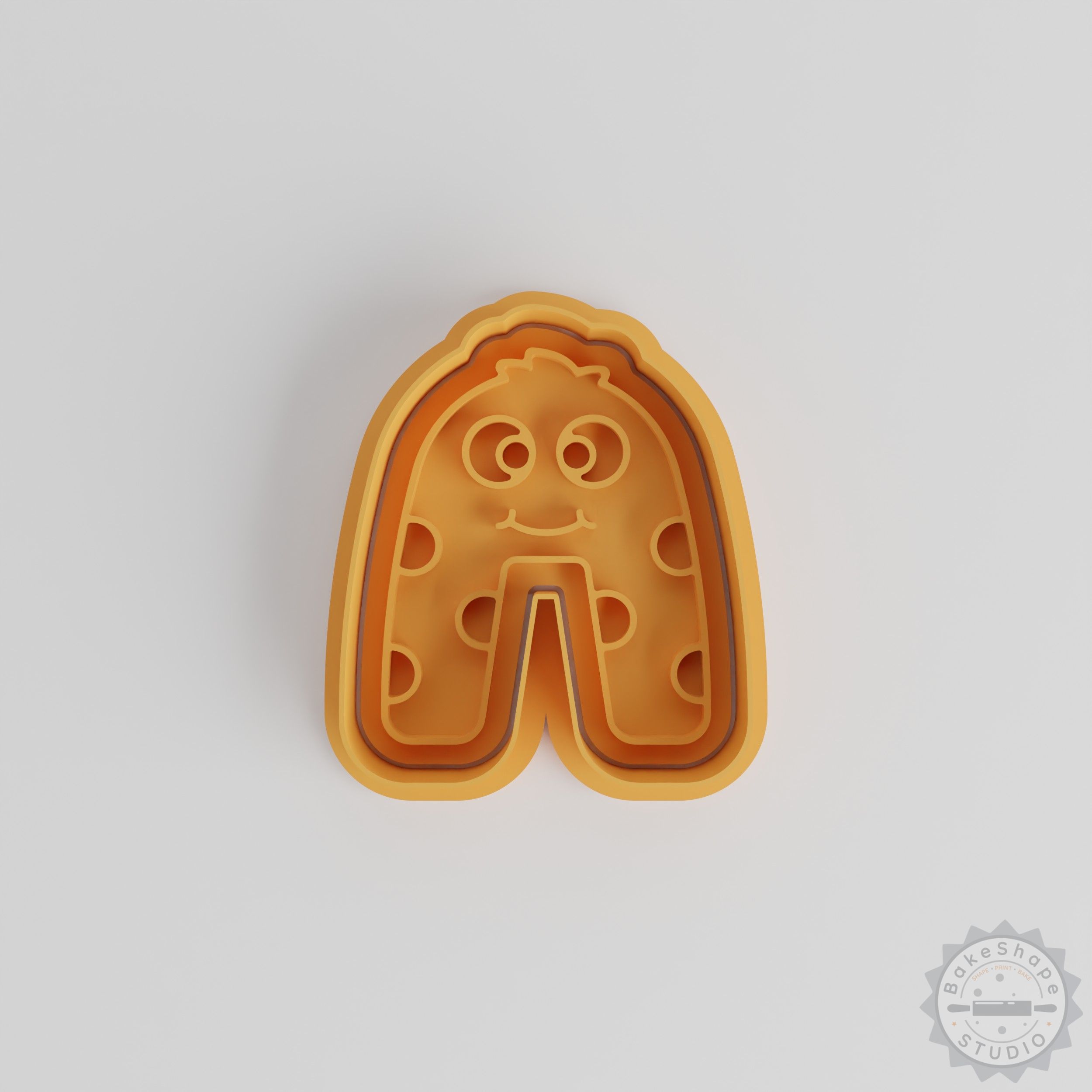 Monster Shape Cookie Cutter & Stamp Set, 6-Piece, Sizes S/M/L