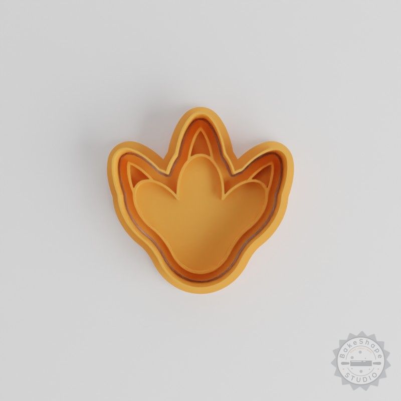 Dinosaur Foot Cookie & Fondant Cutter Set, 6 Pc, Jurassic Prehistoric Track Stamps in S/M/L Sizes