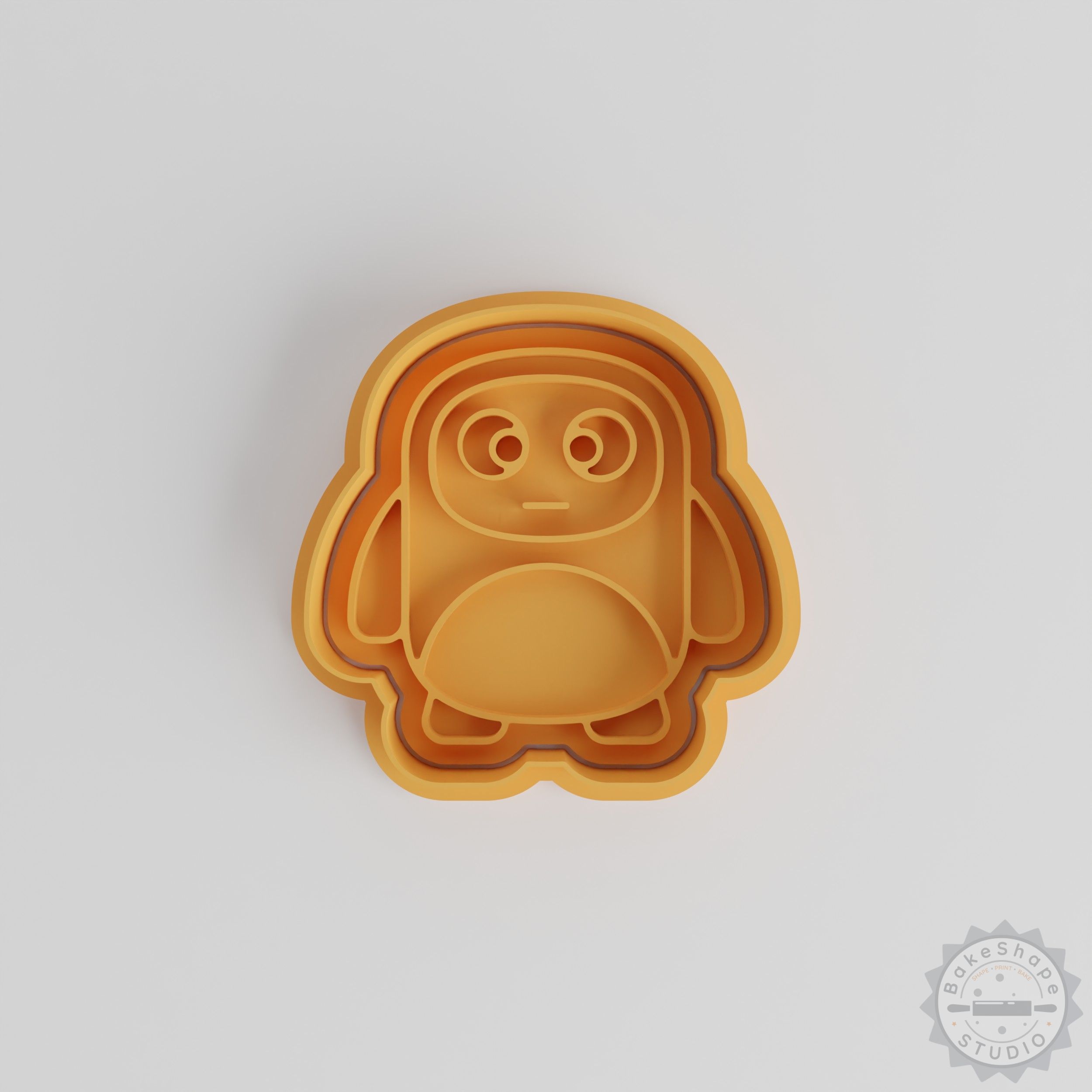 Monster Cookie Cutter Set, Soft Rectangle Shape Stamp for Fondant, 6 Pieces, S/M/L Sizes