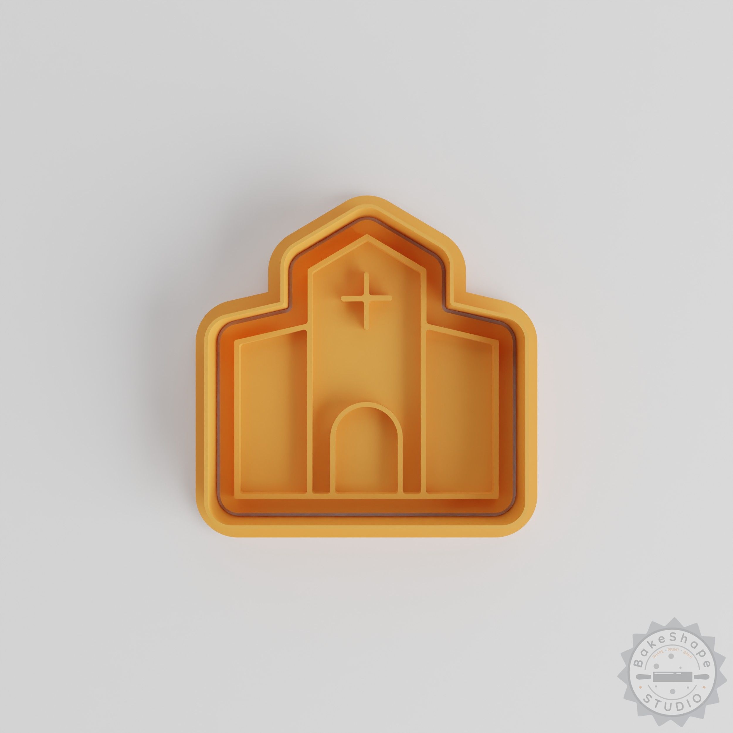 Church Cookie Cutter and Stamp Set, 6-Piece, S/M/L Sizes, Perfect for Baking Decoration