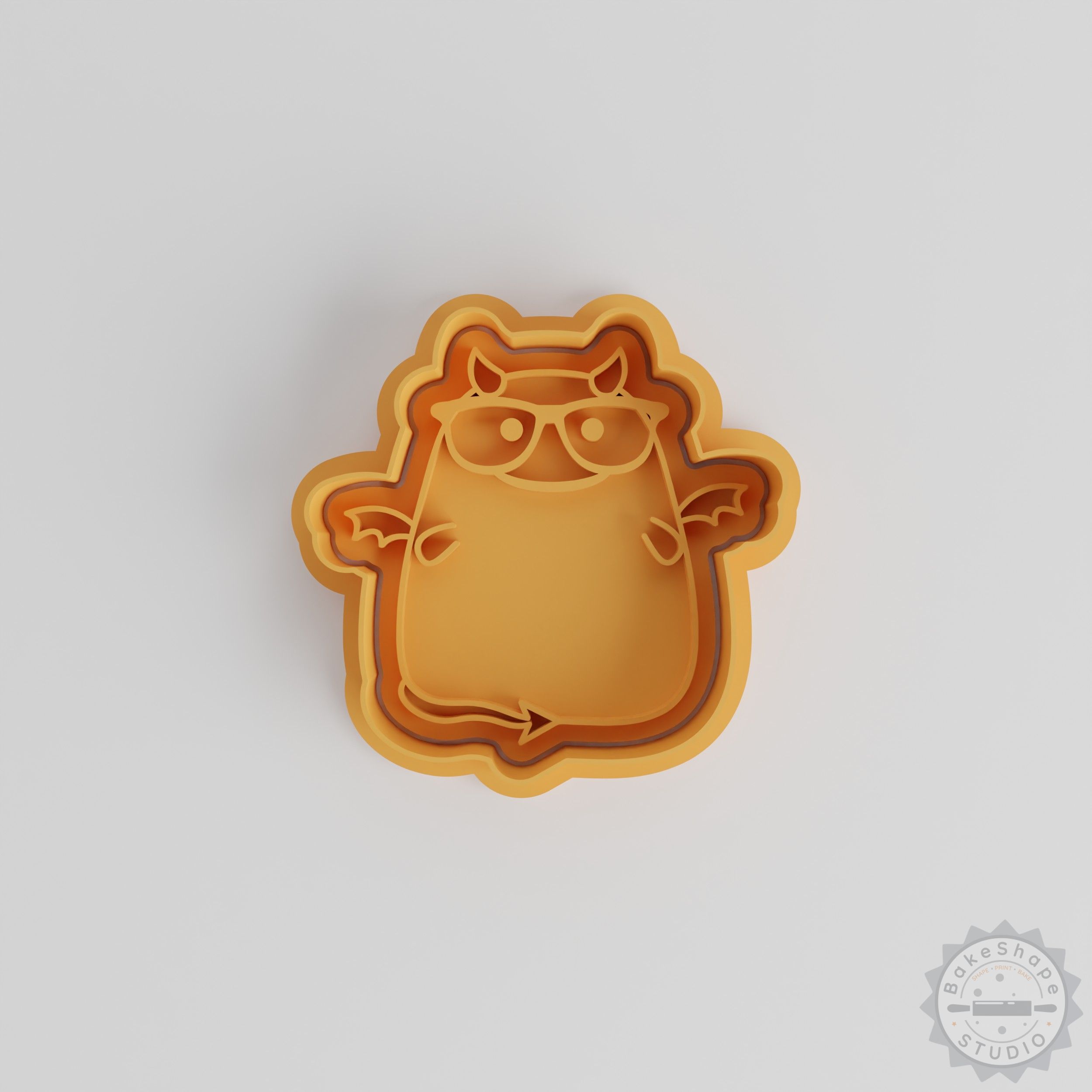 Nerd Shape Cutter and Stamp Set, Perfect for Cookies and Fondant, 6-Piece, Happy Glasses Design