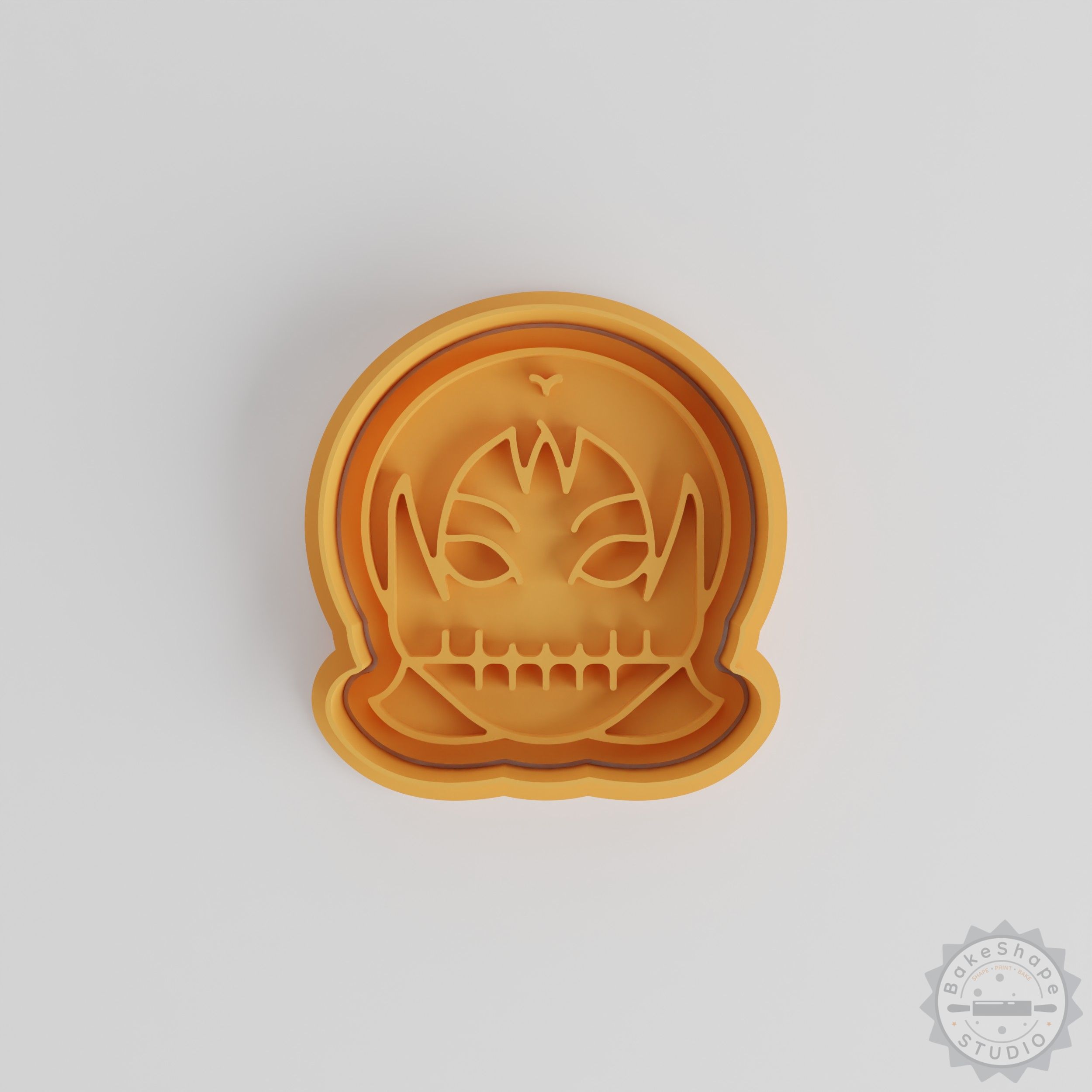 Skull Girl Cookie Cutter & Stamp Set, 6-Piece, Halloween Skull & Emoji Designs, S/M/L Sizes